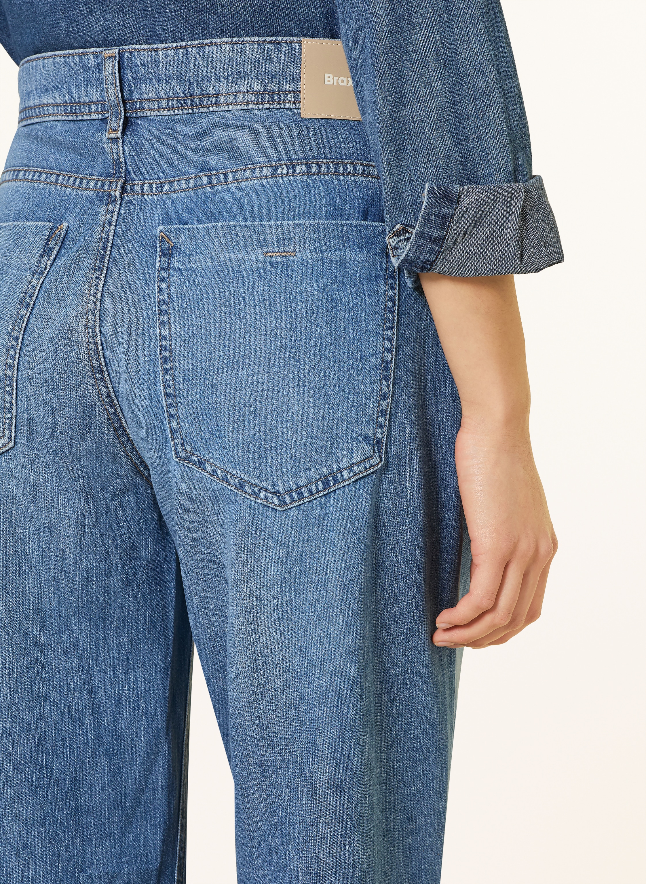 Thumbnail - Brax Wide Leg Jeans Morgan blau