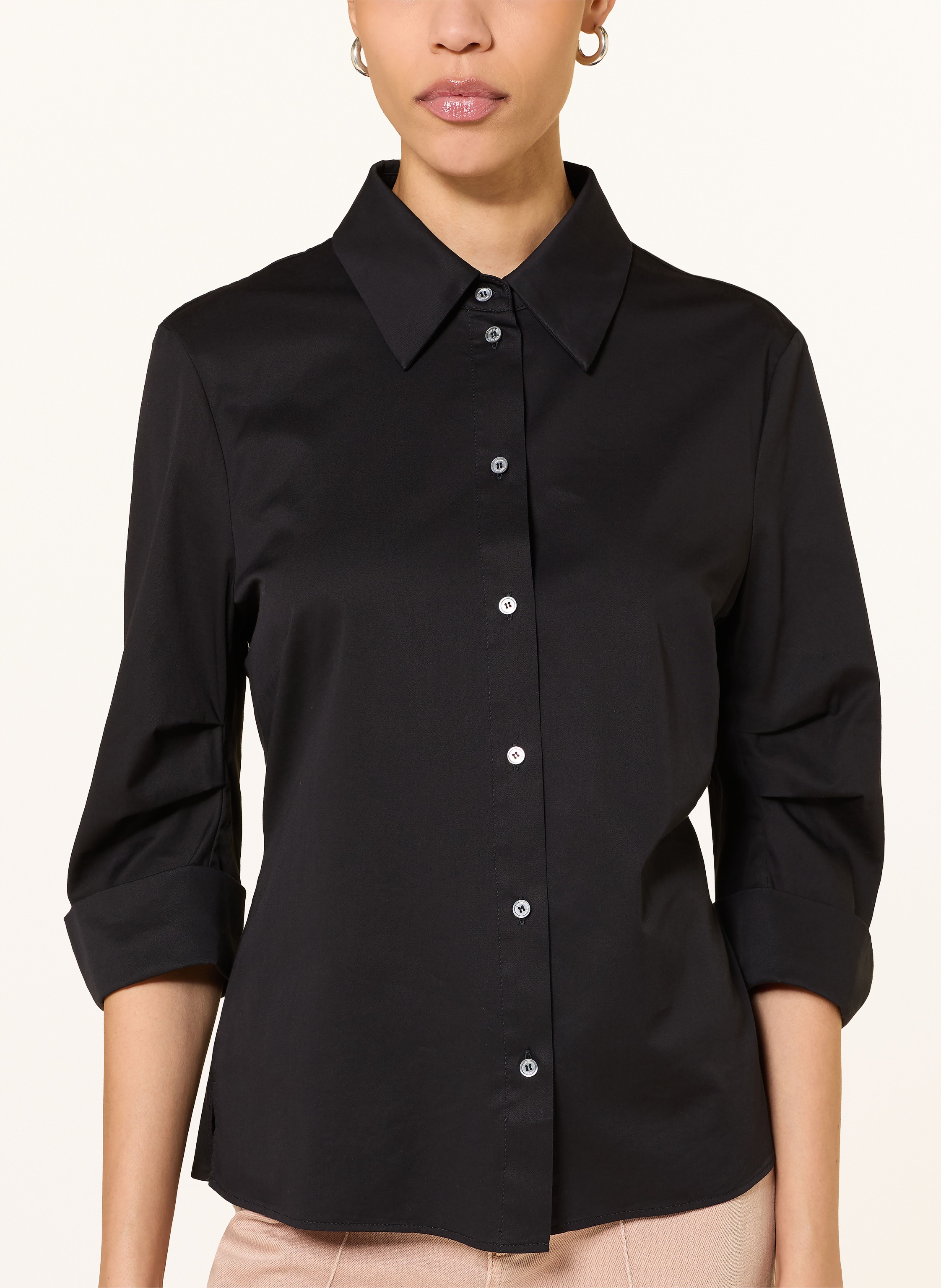 Thumbnail - Marc Cain Hemdbluse Mit 3/4-Arm schwarz