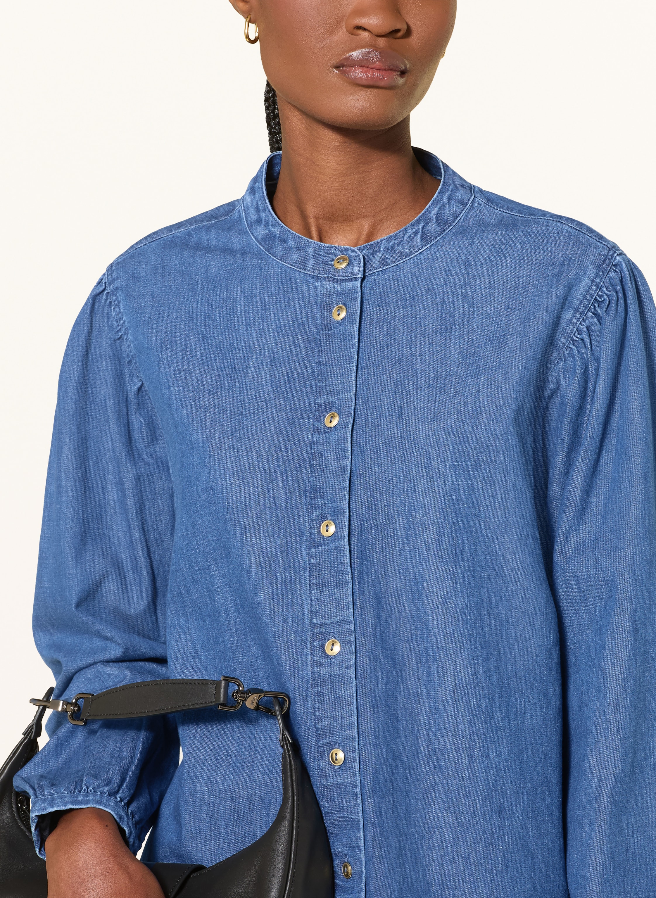 Thumbnail - Brax Jeansbluse Valeria blau