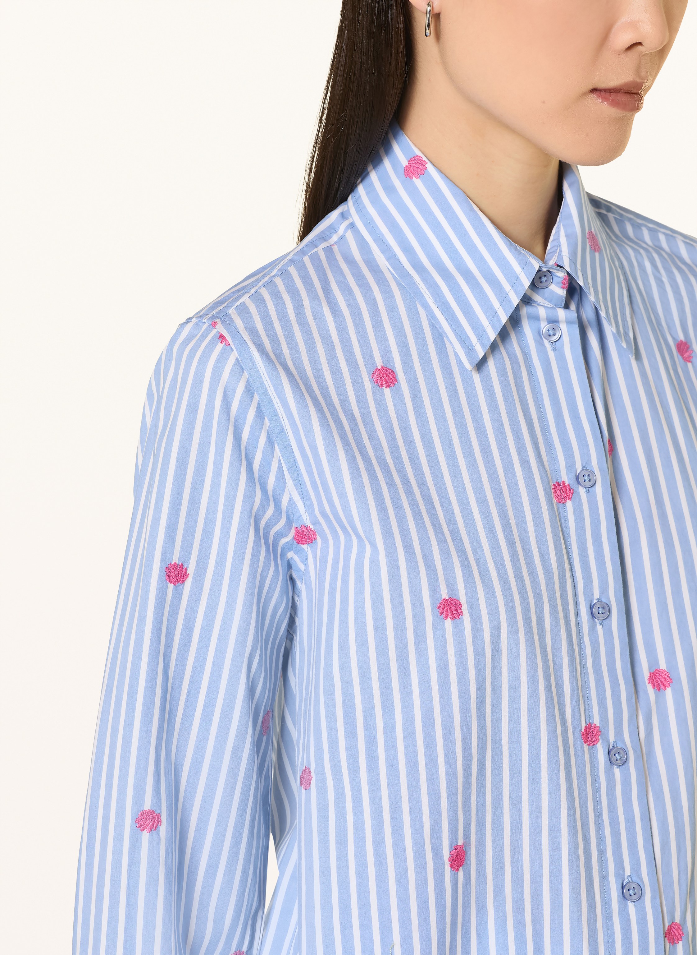 Thumbnail - Brax Hemdbluse Viki blau