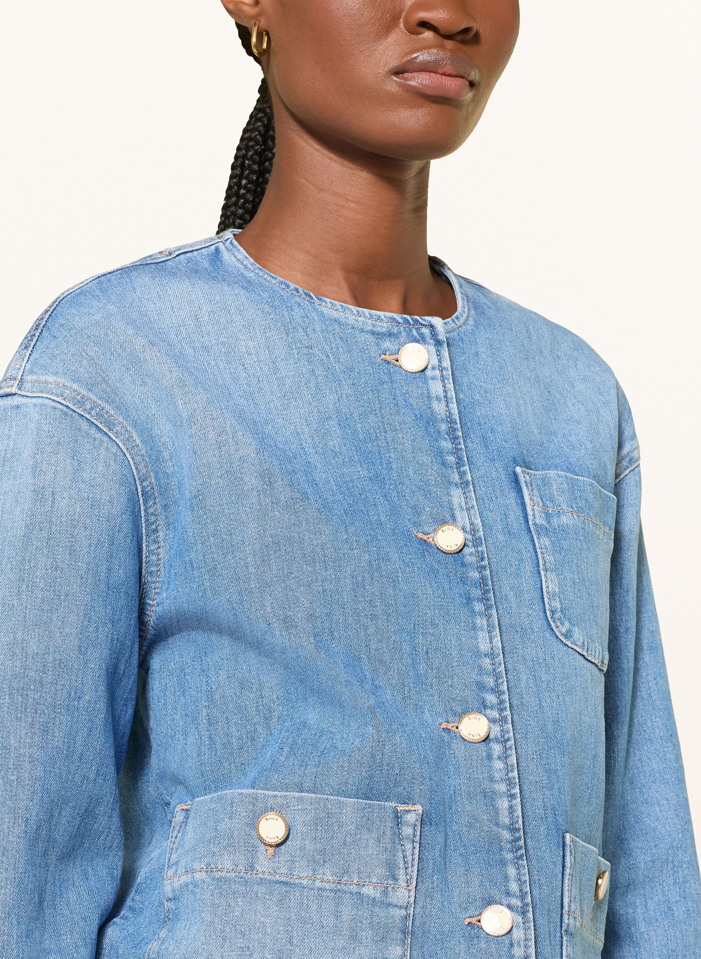 Thumbnail - Brax Jeansjacke Paris blau