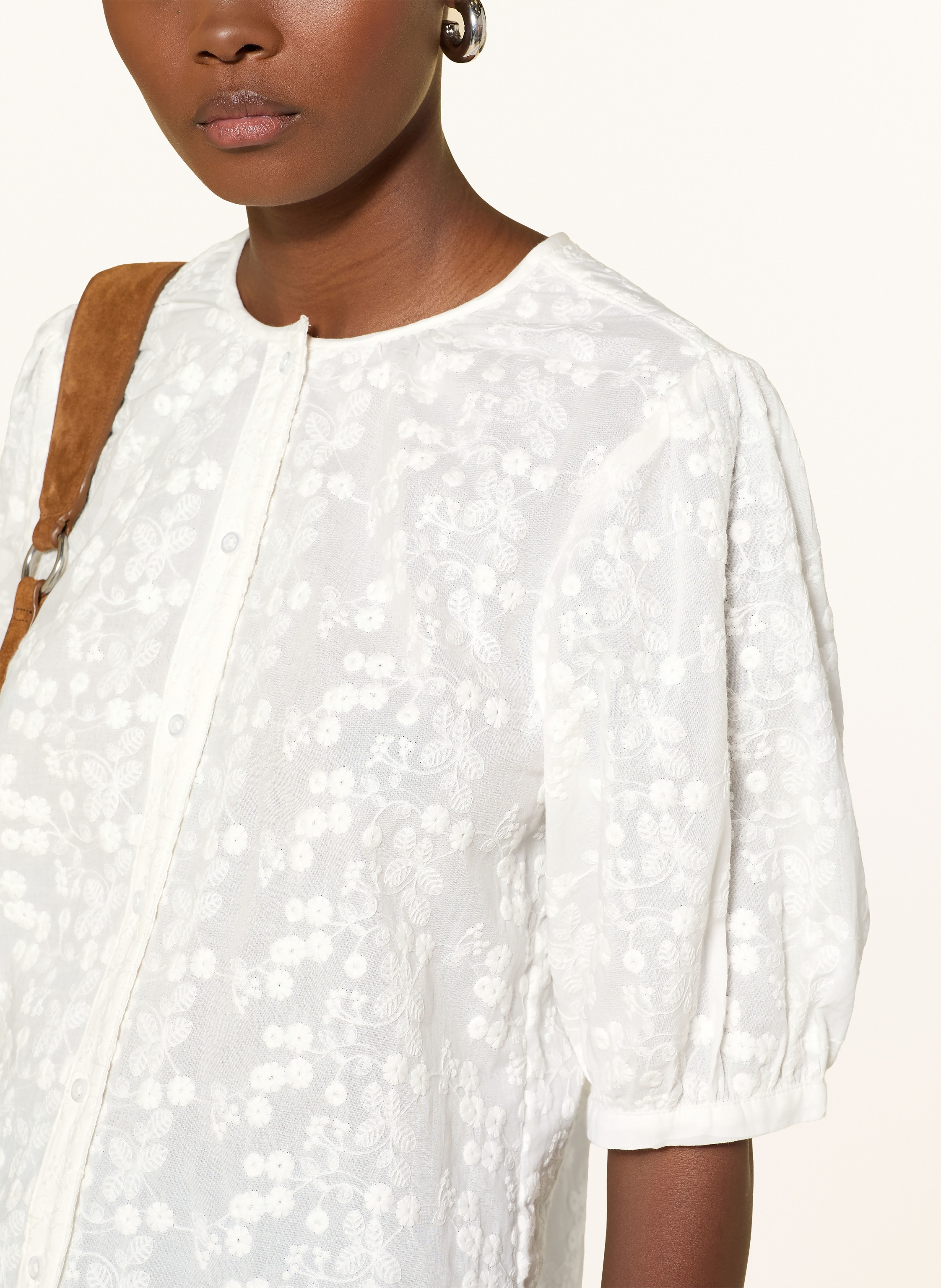 Thumbnail - Brax Bluse Vea Mit 3/4-Arm weiss