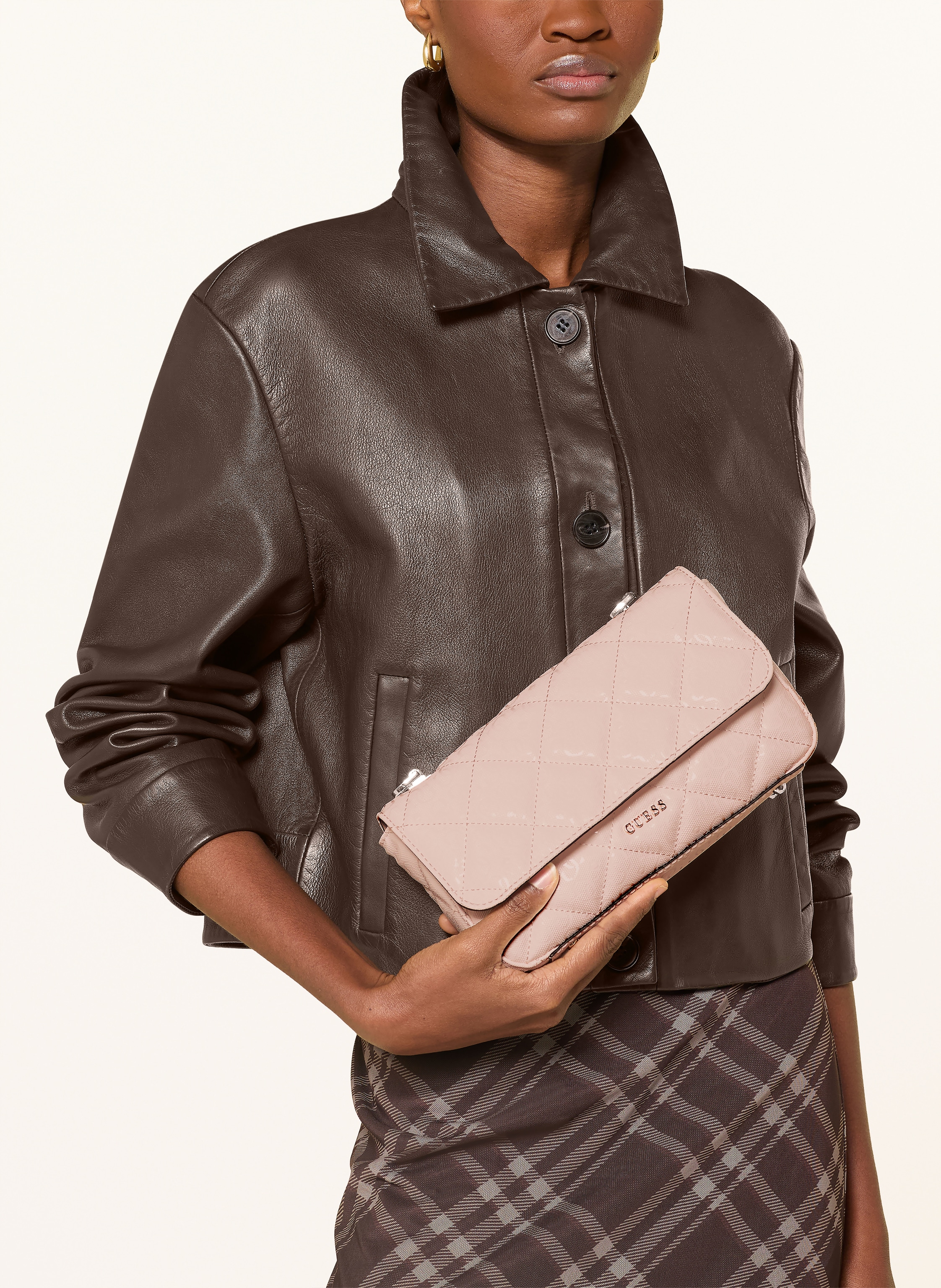 Thumbnail - Guess Schultertasche Cheryl rosa