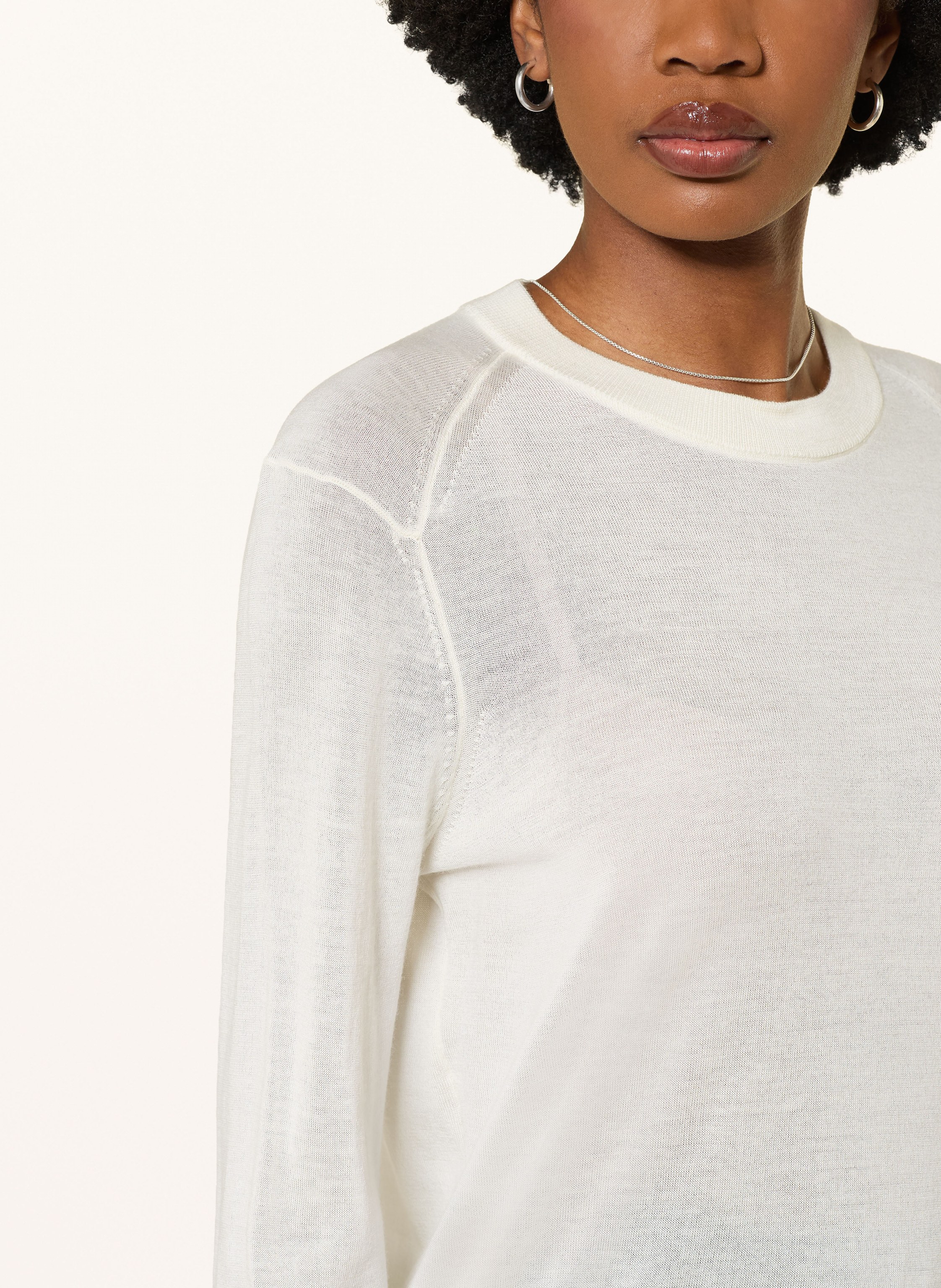 Thumbnail - Loulou De Saison Cashmere-Pullover Ditto weiss