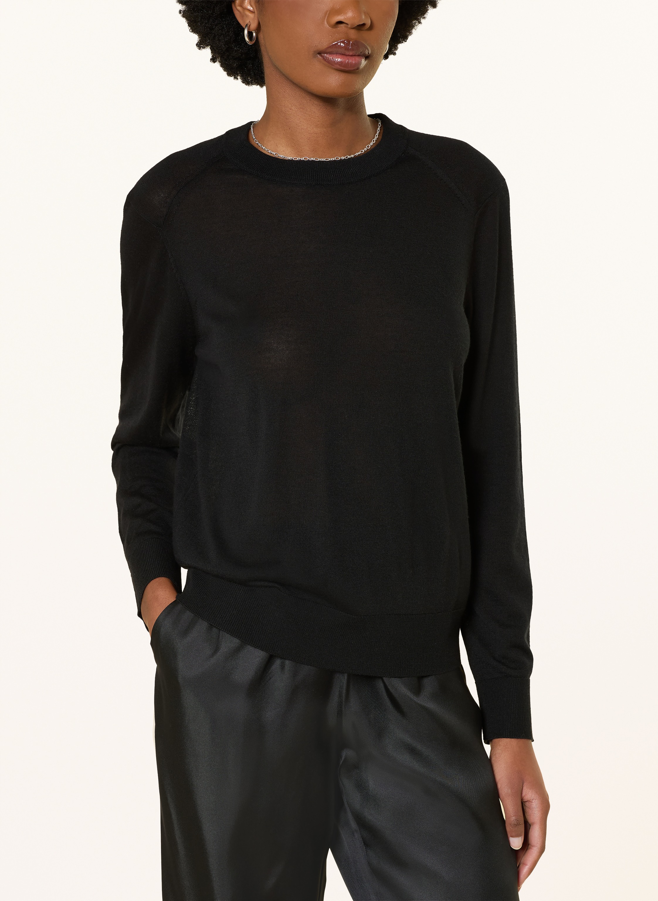 Thumbnail - Loulou De Saison Cashmere-Pullover Ditto schwarz