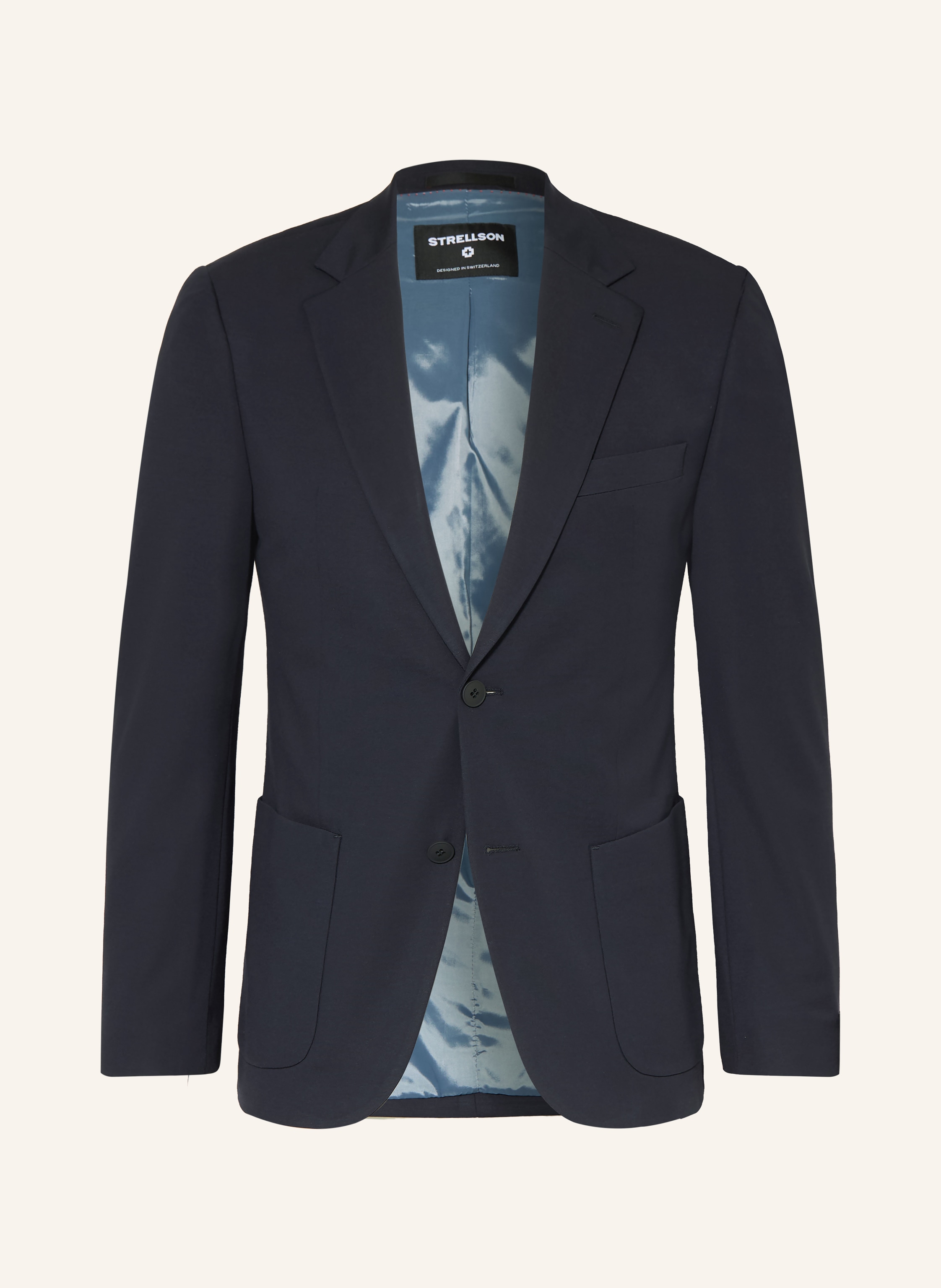 Strellson Anzugsakko Arndt Slim Fit Aus Jersey blau