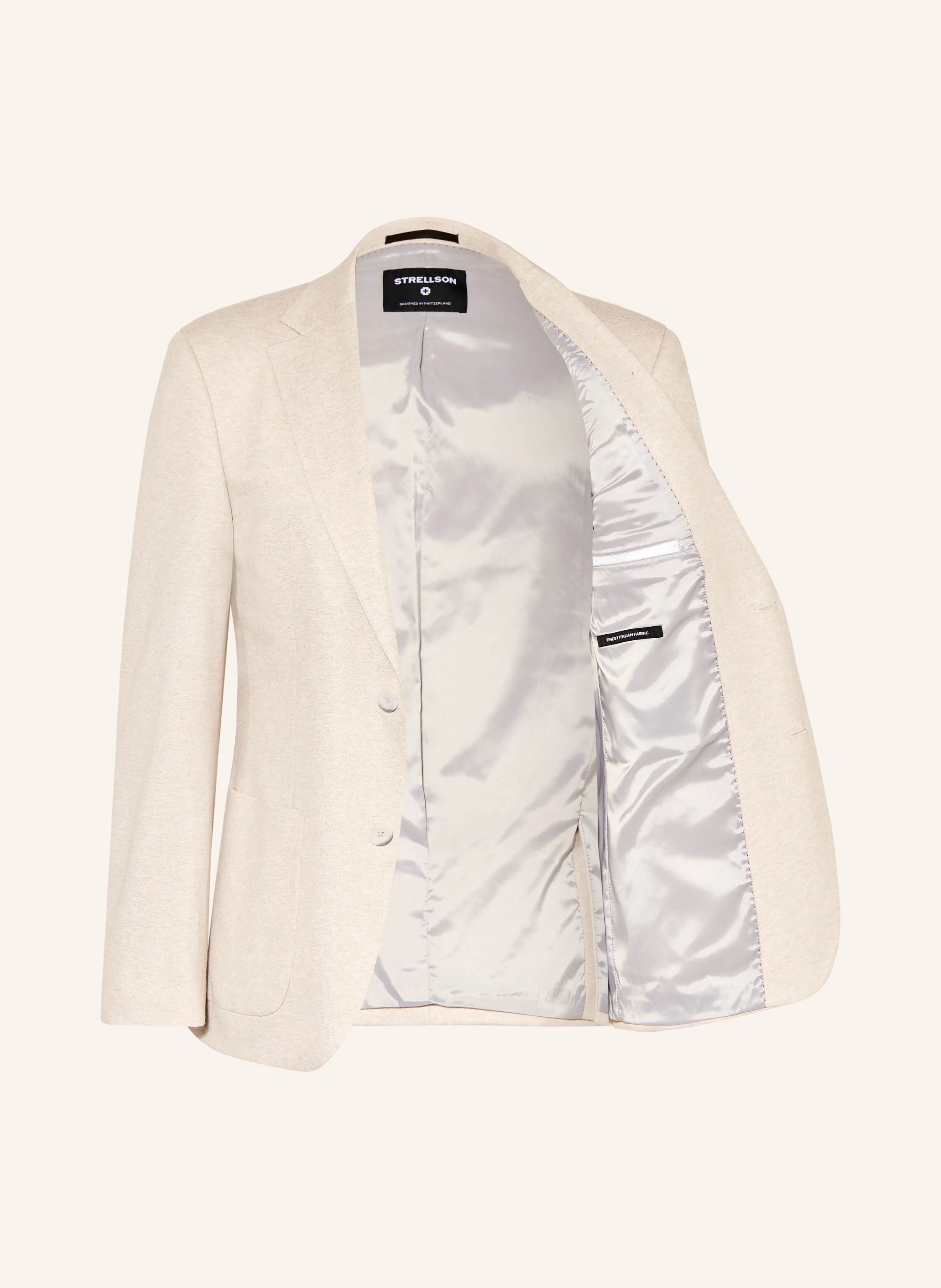 Thumbnail - Strellson Anzugsakko Arndt Slim Fit Aus Jersey beige