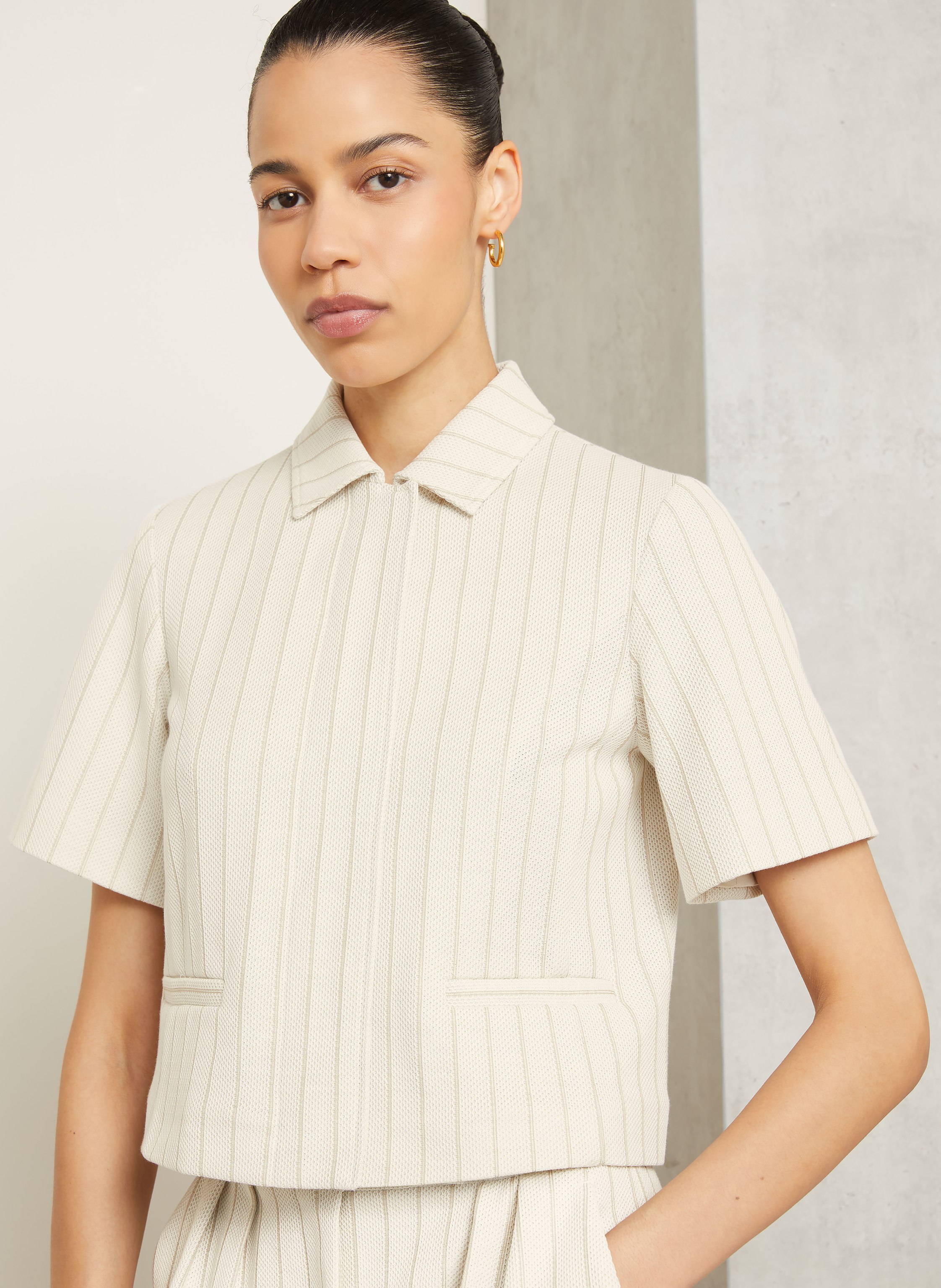 Thumbnail - Max Mara Kastenjacke Angio weiss