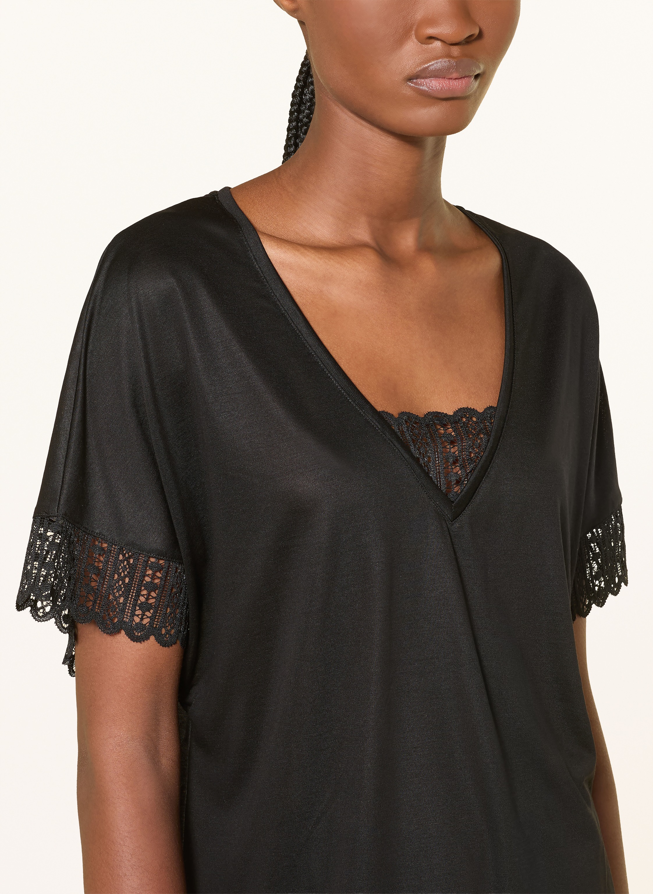 Thumbnail - Boss Schlaftop Guipure schwarz