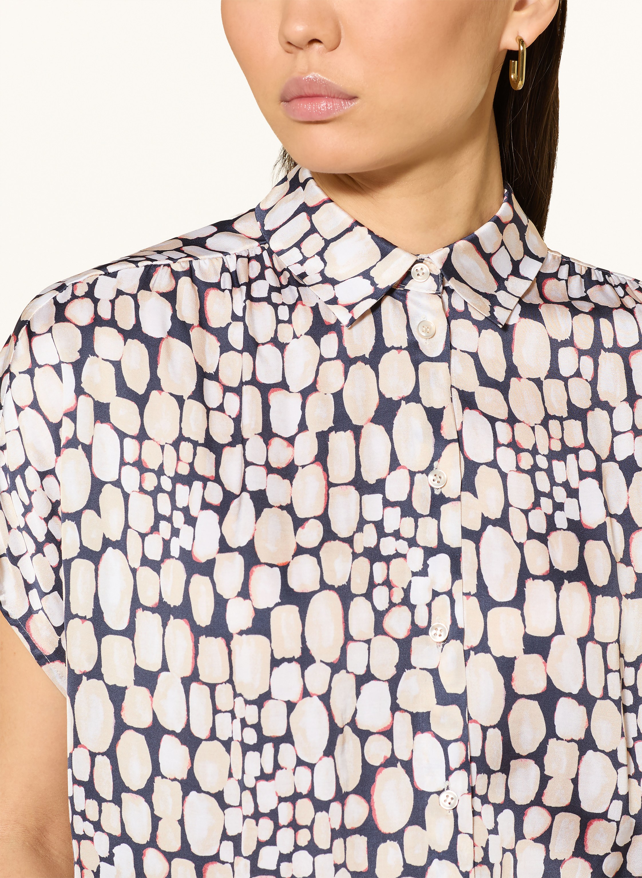 Thumbnail - Desoto Hemdbluse Florine Aus Satin blau