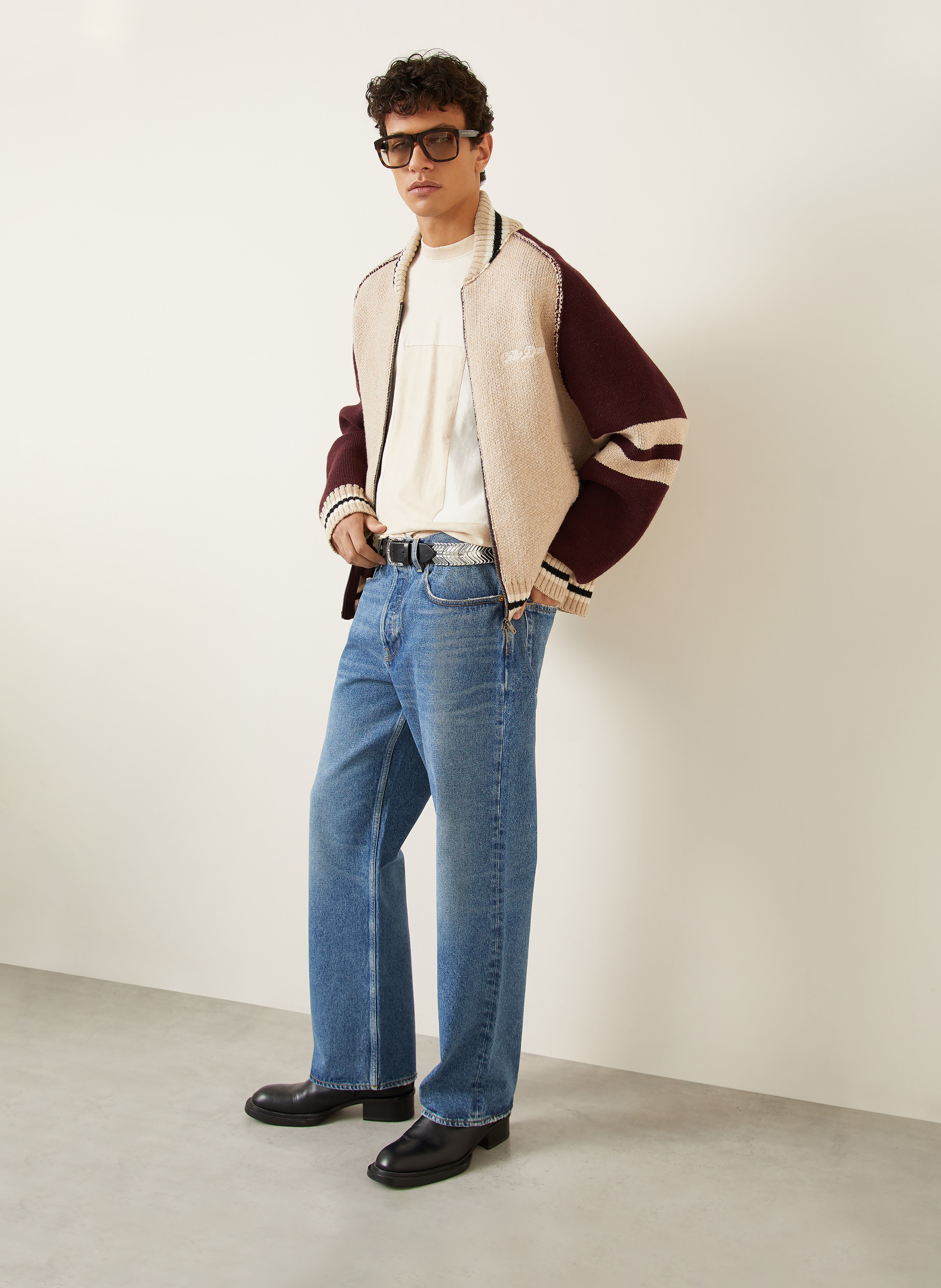 Thumbnail - Golden Goose Jeans Golden M's Loose Fit blau