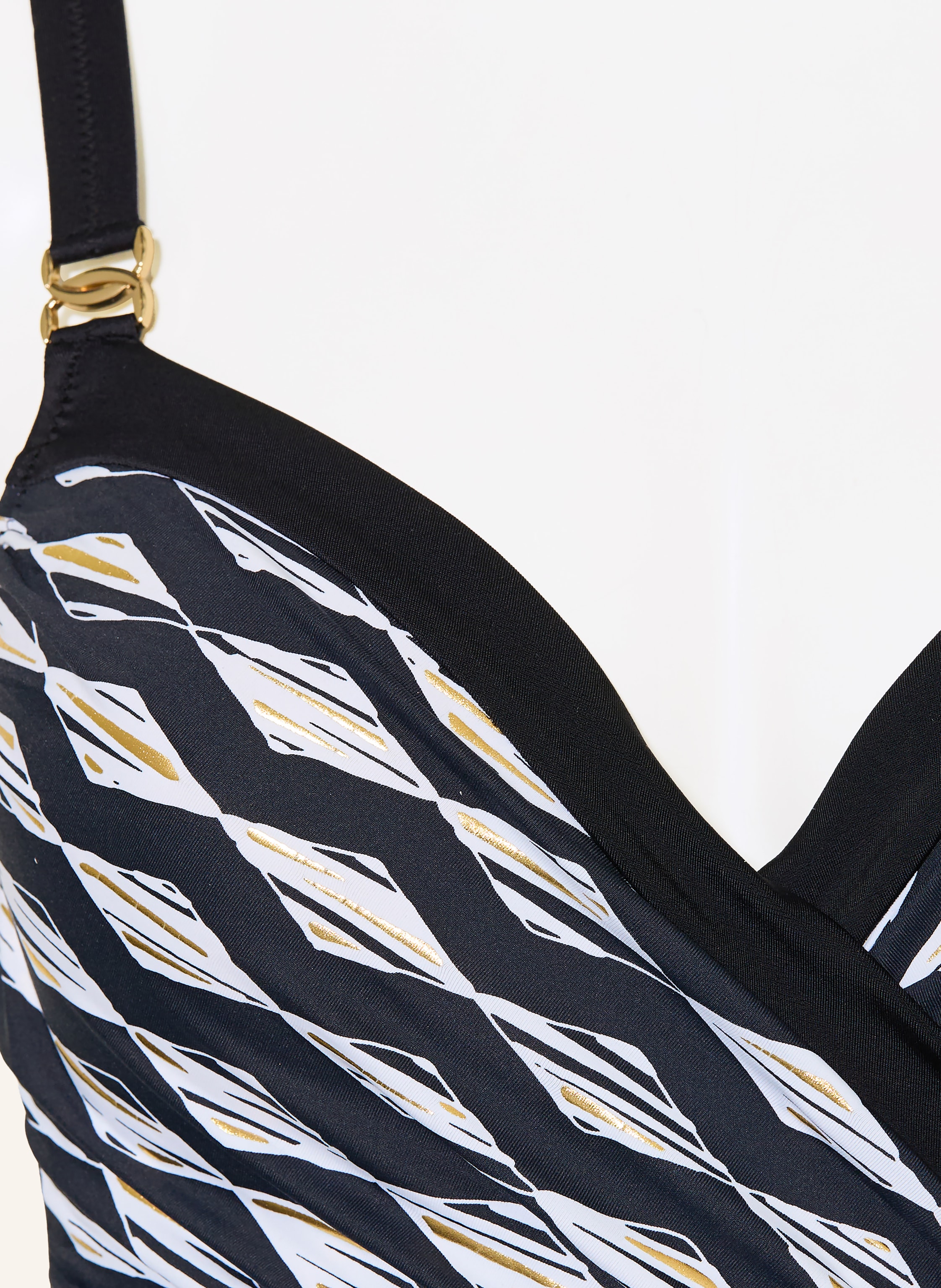 Thumbnail - Charmline Shape-Badeanzug Gilded Graphic schwarz