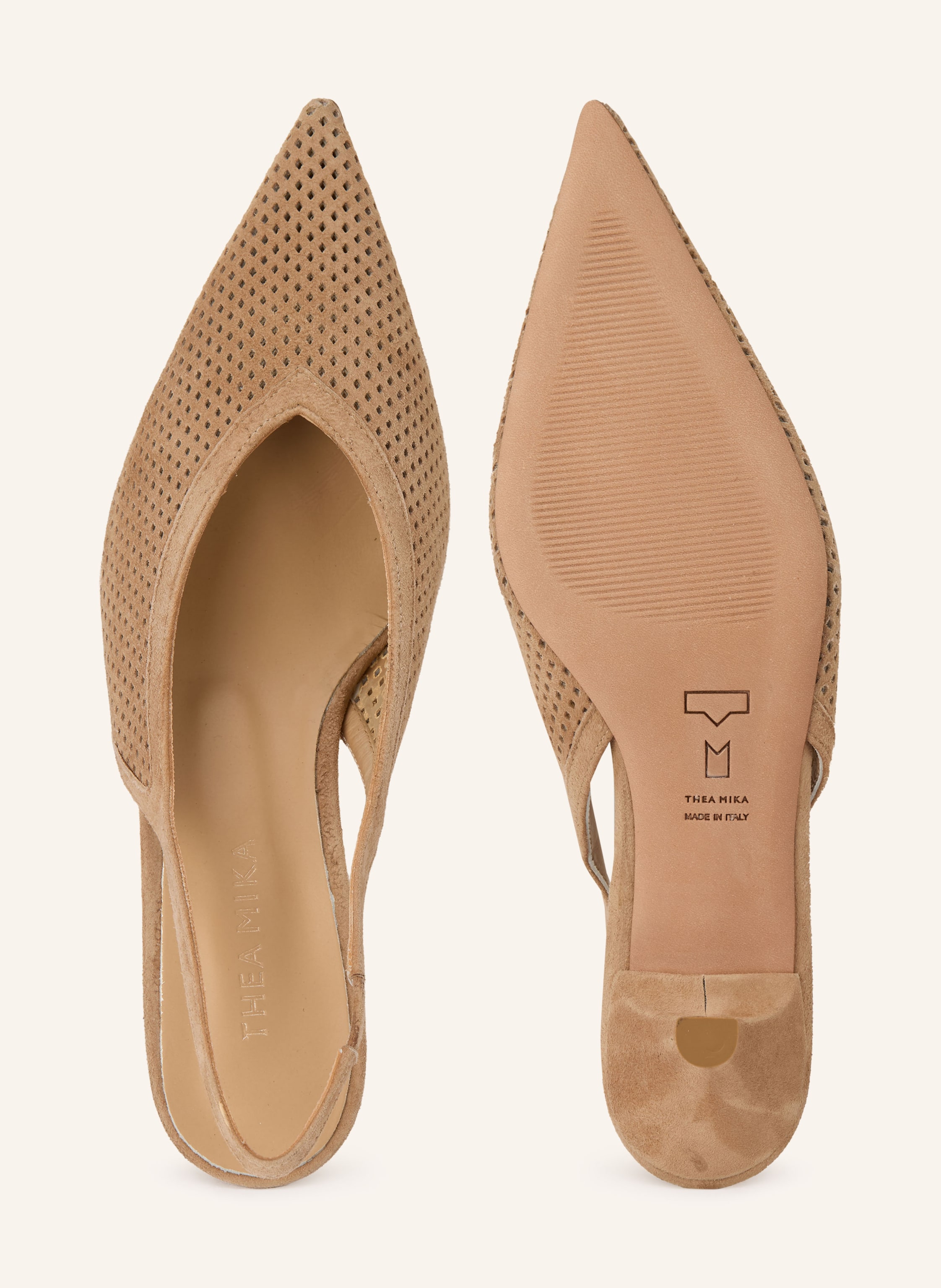 Thumbnail - Thea Mika Slingpumps Vayraxx beige