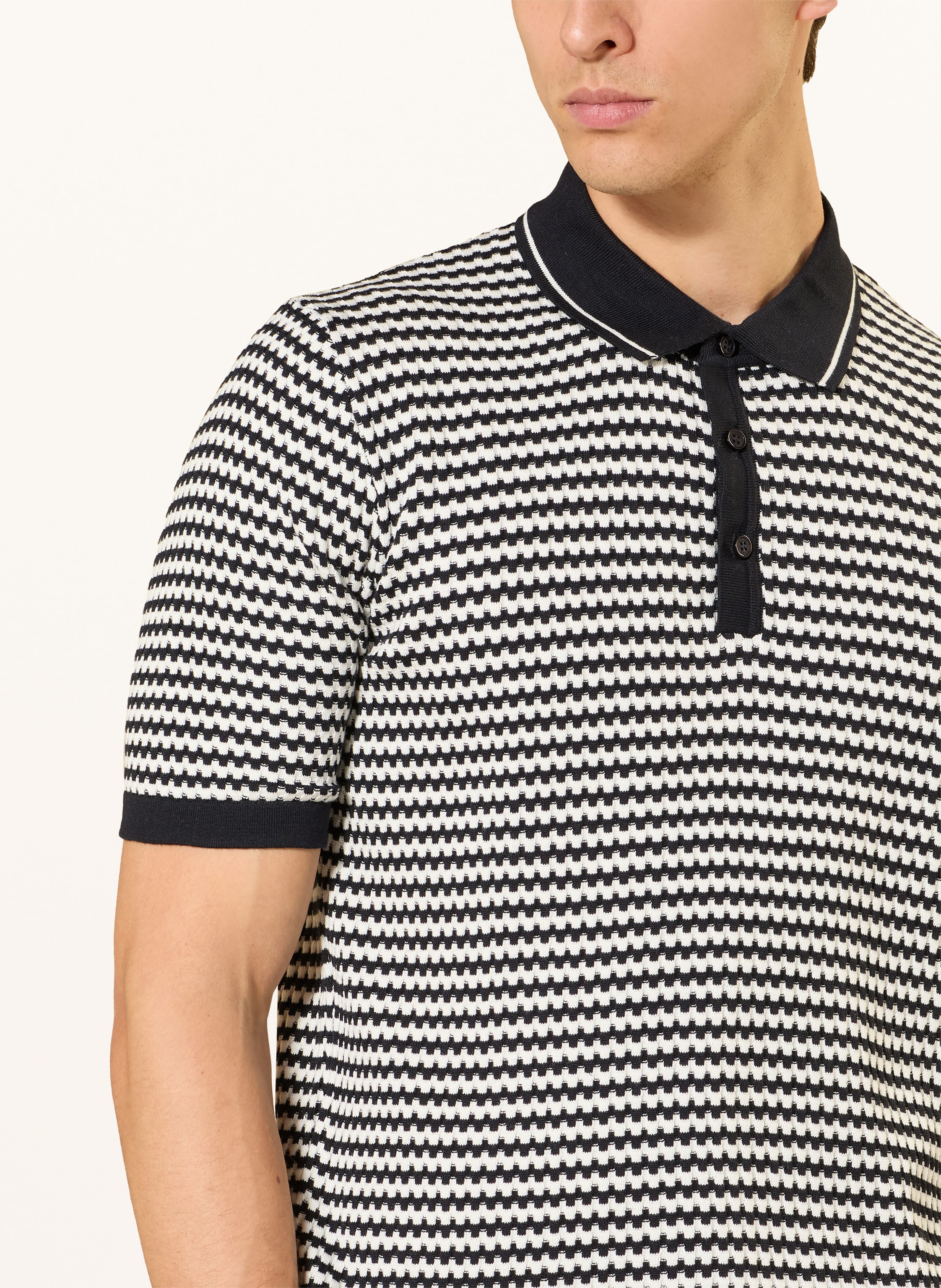 Thumbnail - Cinque Strick-Poloshirt Ciflavien blau