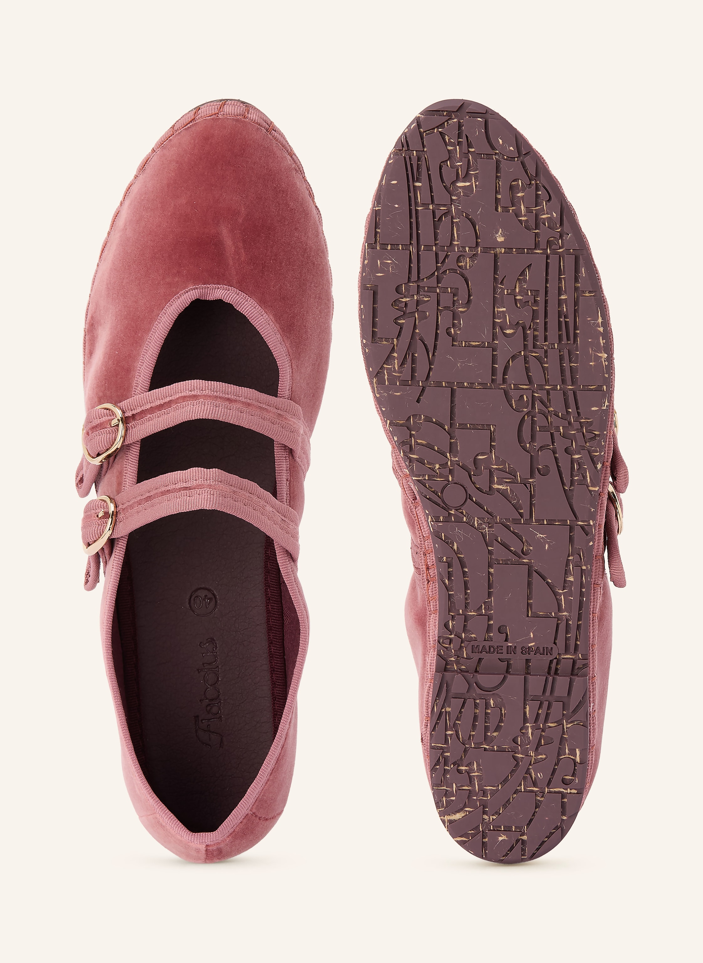 Thumbnail - Flabelus Mary-Jane-Ballerinas Claire pink