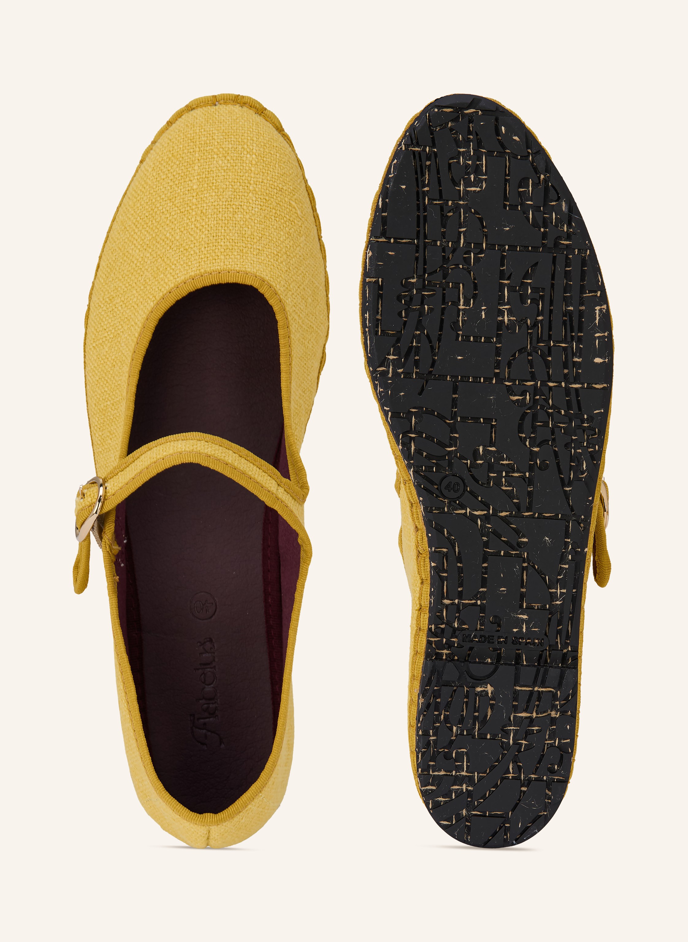 Thumbnail - Flabelus Mary-Jane-Ballerinas Zuihitsu gelb