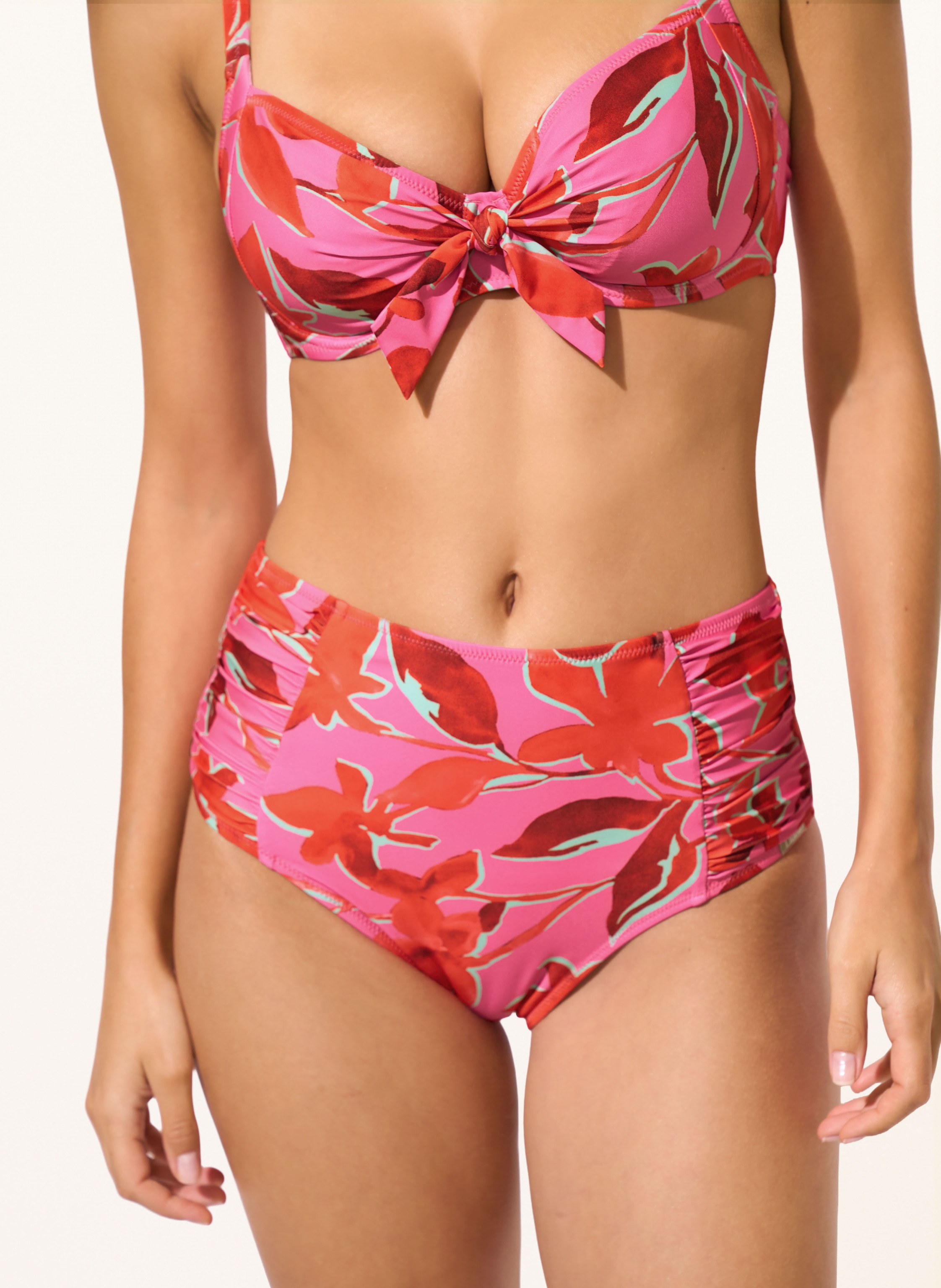 Thumbnail - Lidea High-Waist-Bikini-Hose Fused Florals pink