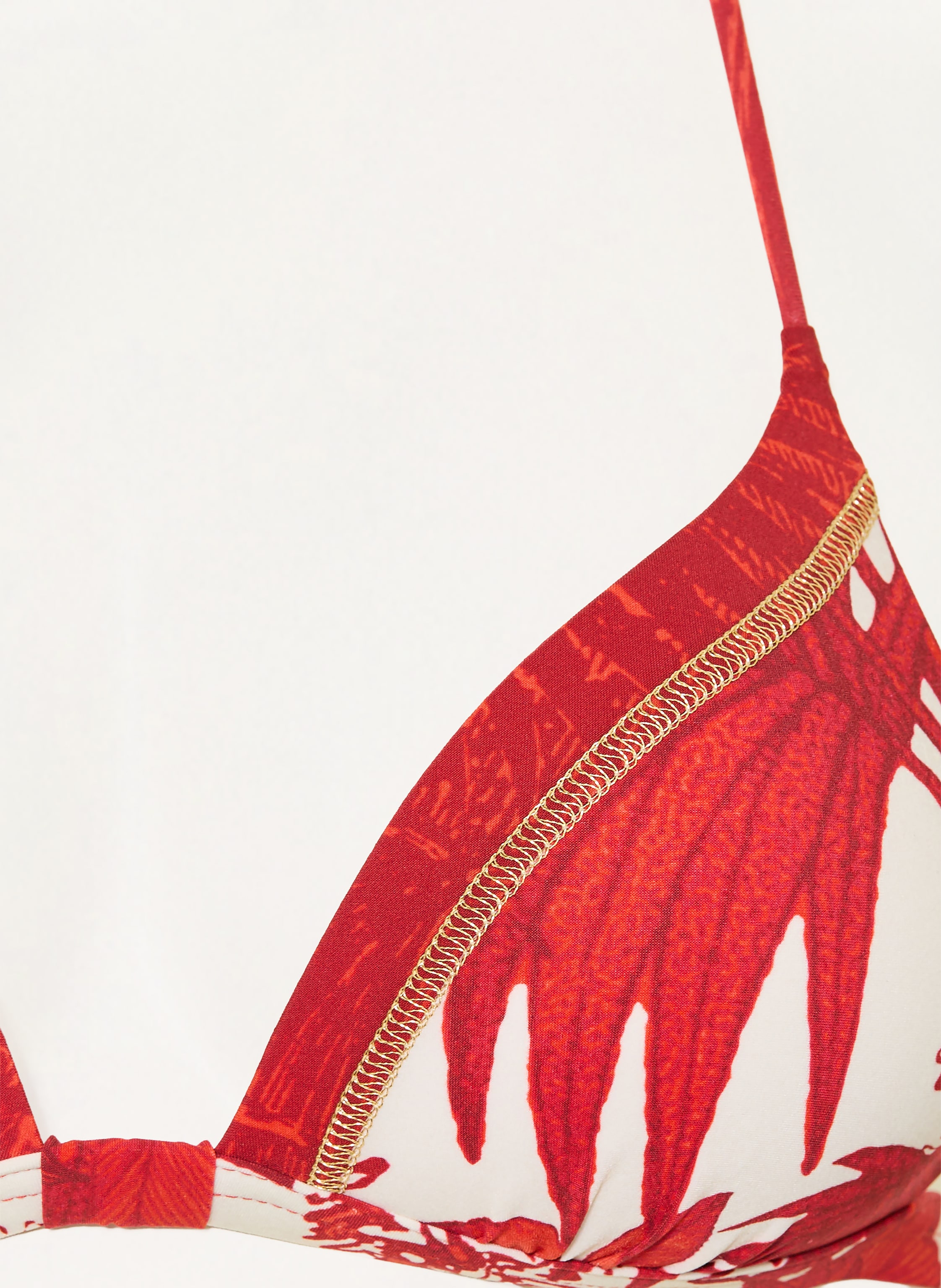 Thumbnail - Maryan Mehlhorn Push-Up-Bikini-Top Palmaria Mit Glitzergarn rot