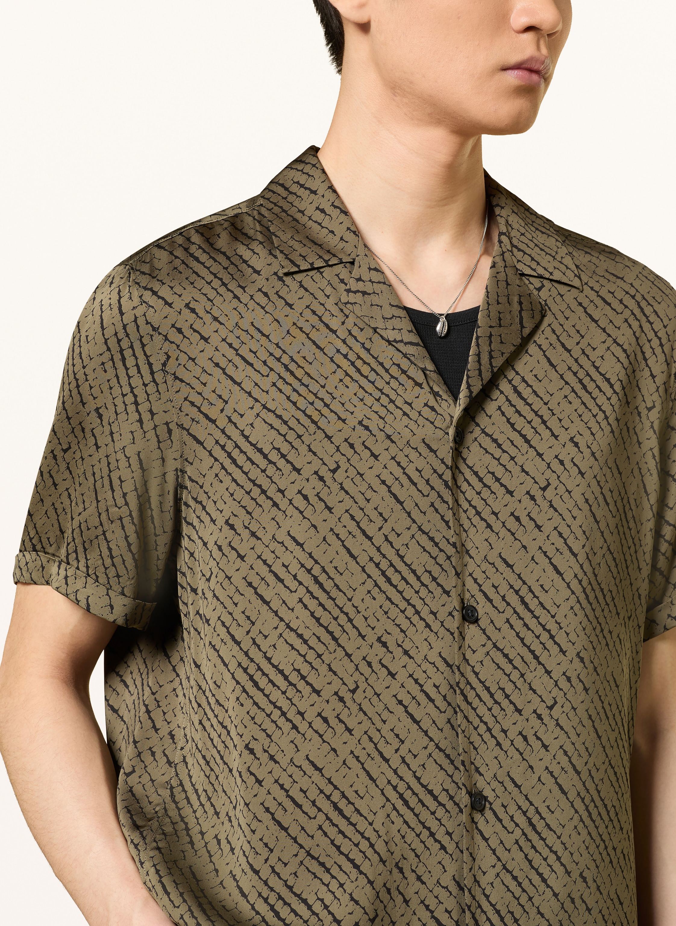 Thumbnail - Drykorn Resorthemd Bijan Regular Fit Aus Satin gruen