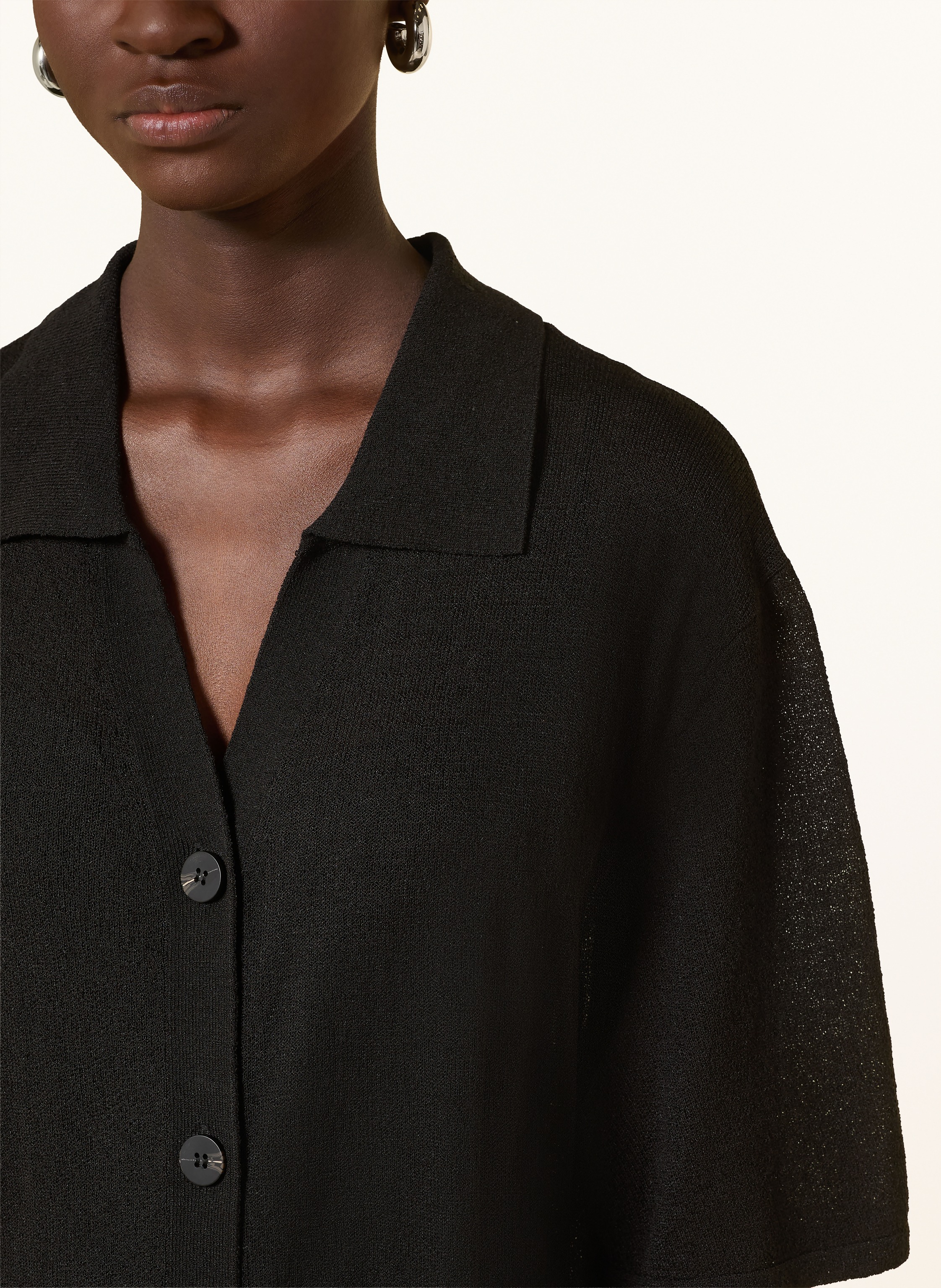 Thumbnail - Maryan Mehlhorn Strandkleid Mit Lochspitze schwarz