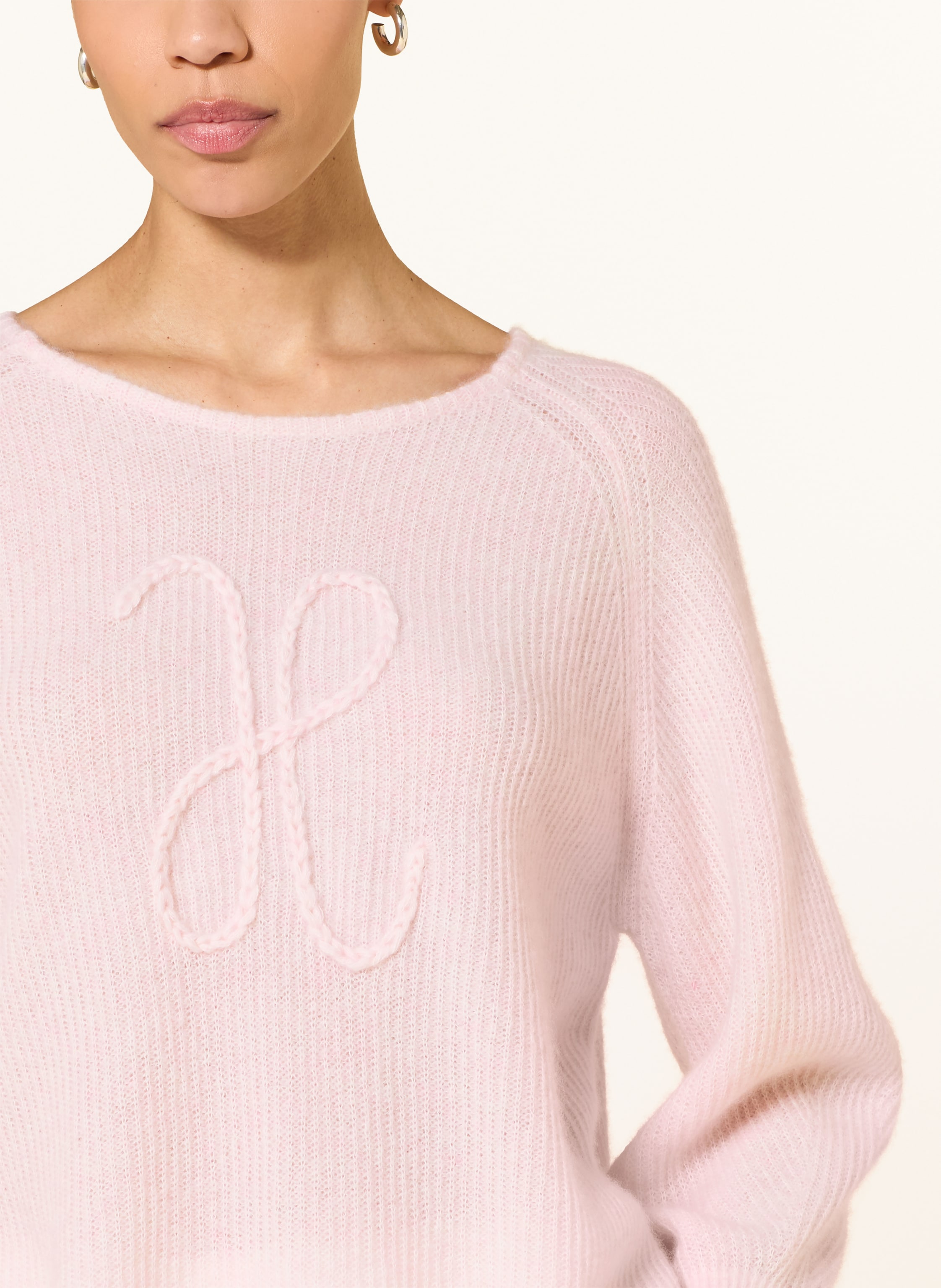 Thumbnail - Hemisphere Pullover Mit Cashmere Und 3/4-Arm rosa