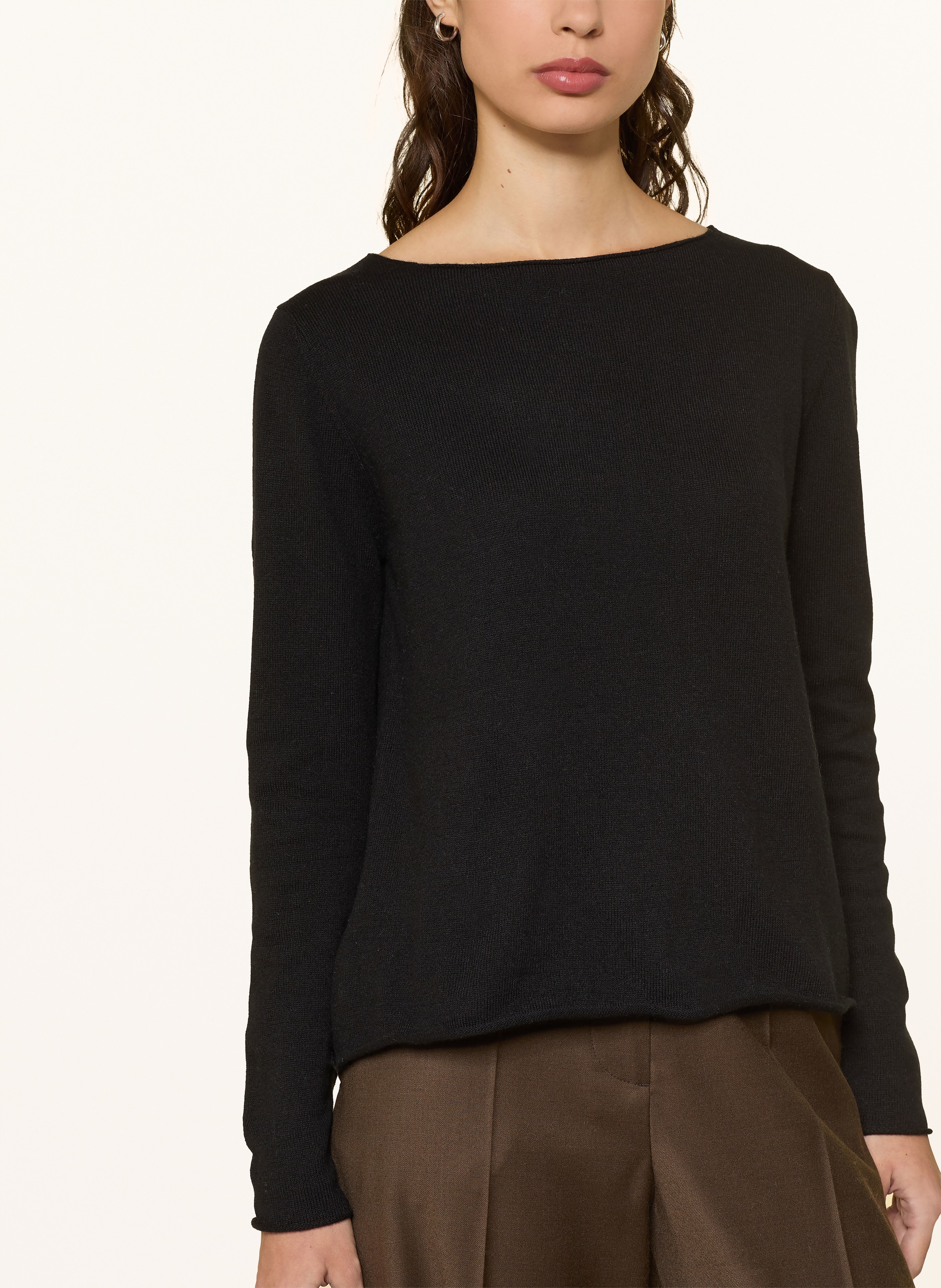 Thumbnail - Allude Pullover Mit Cashmere schwarz