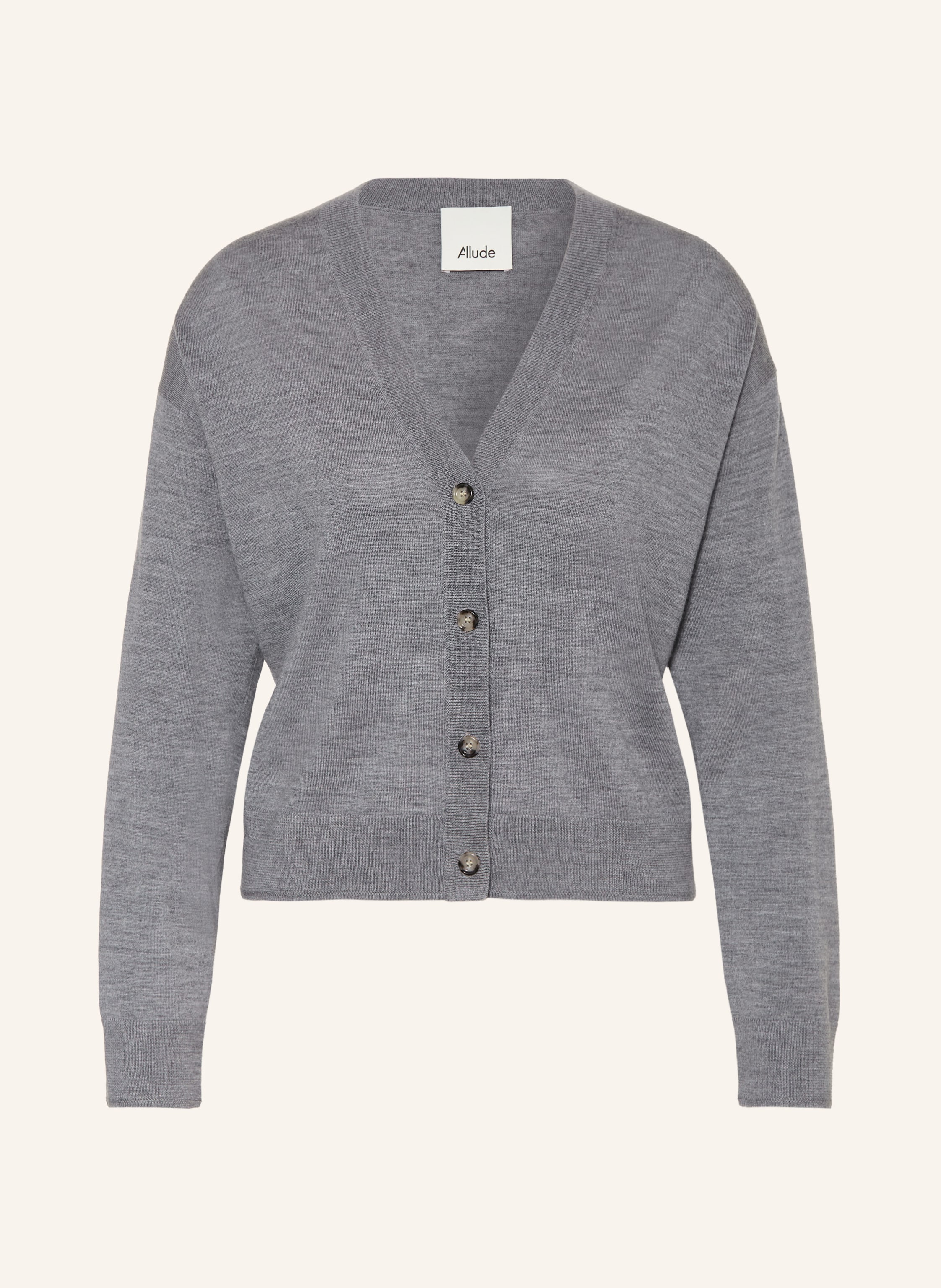 Allude Strickjacke grau
