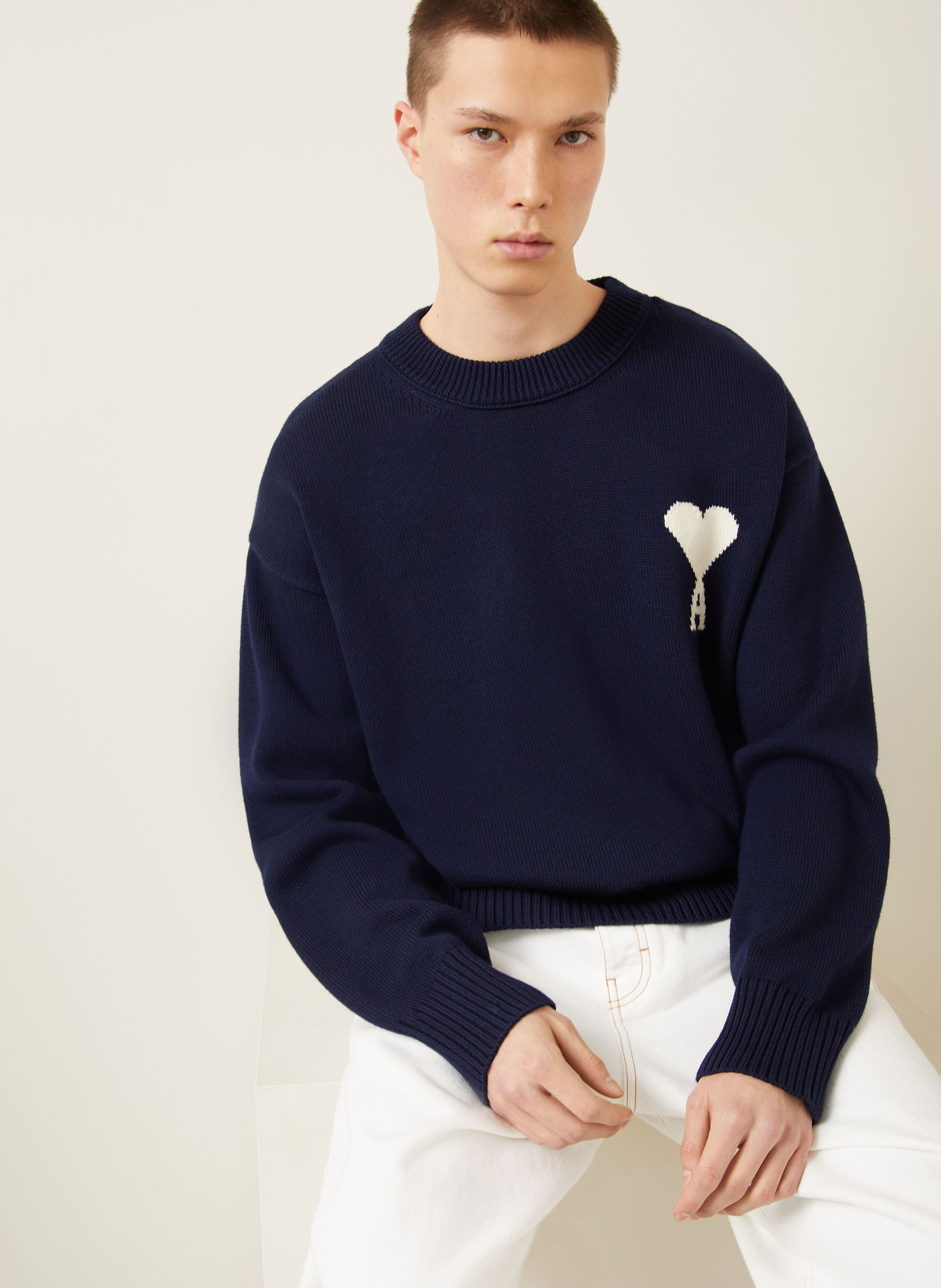 Thumbnail - Ami Paris Pullover blau