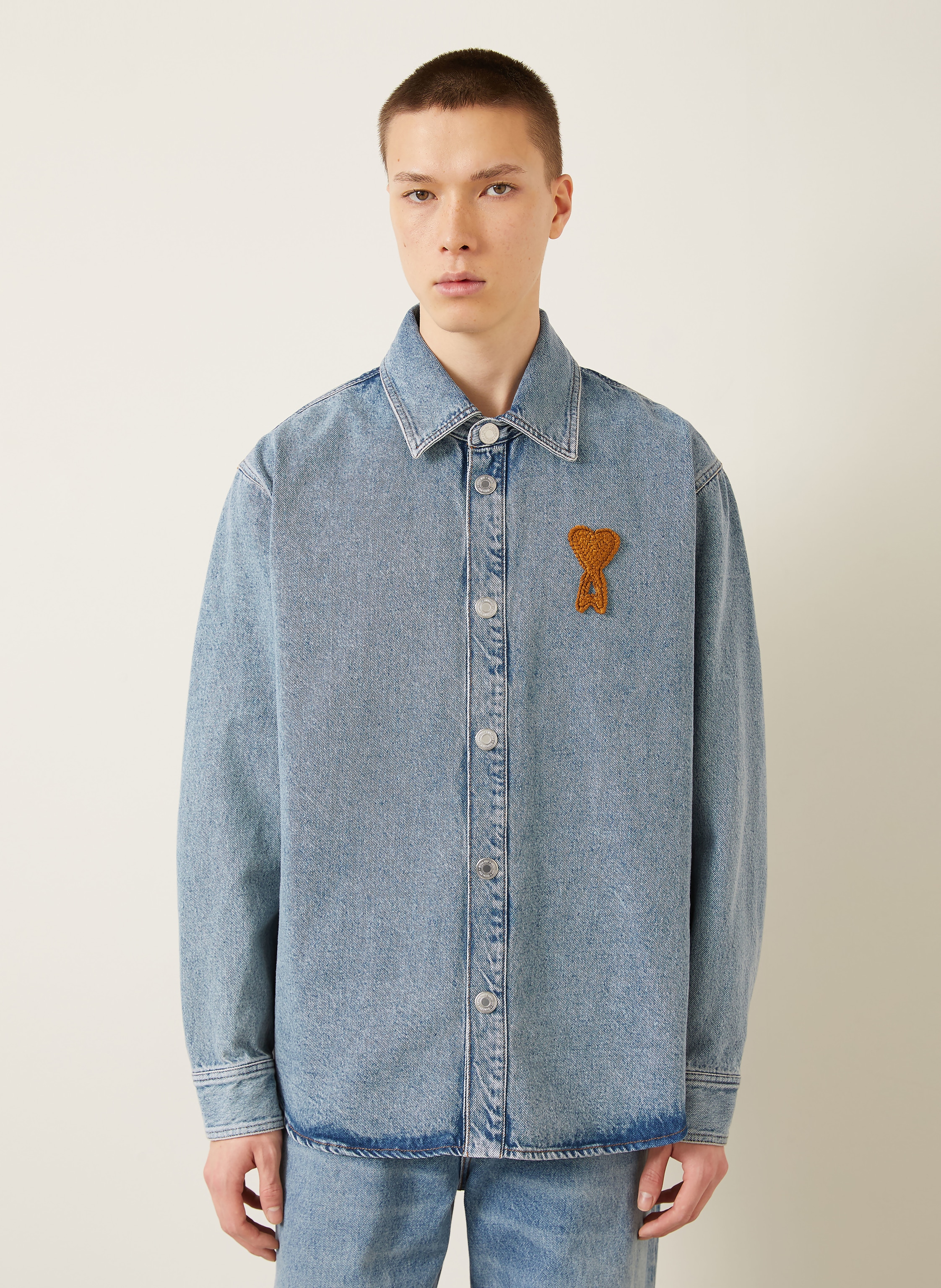 Thumbnail - Ami Paris Jeans-Overjacket blau