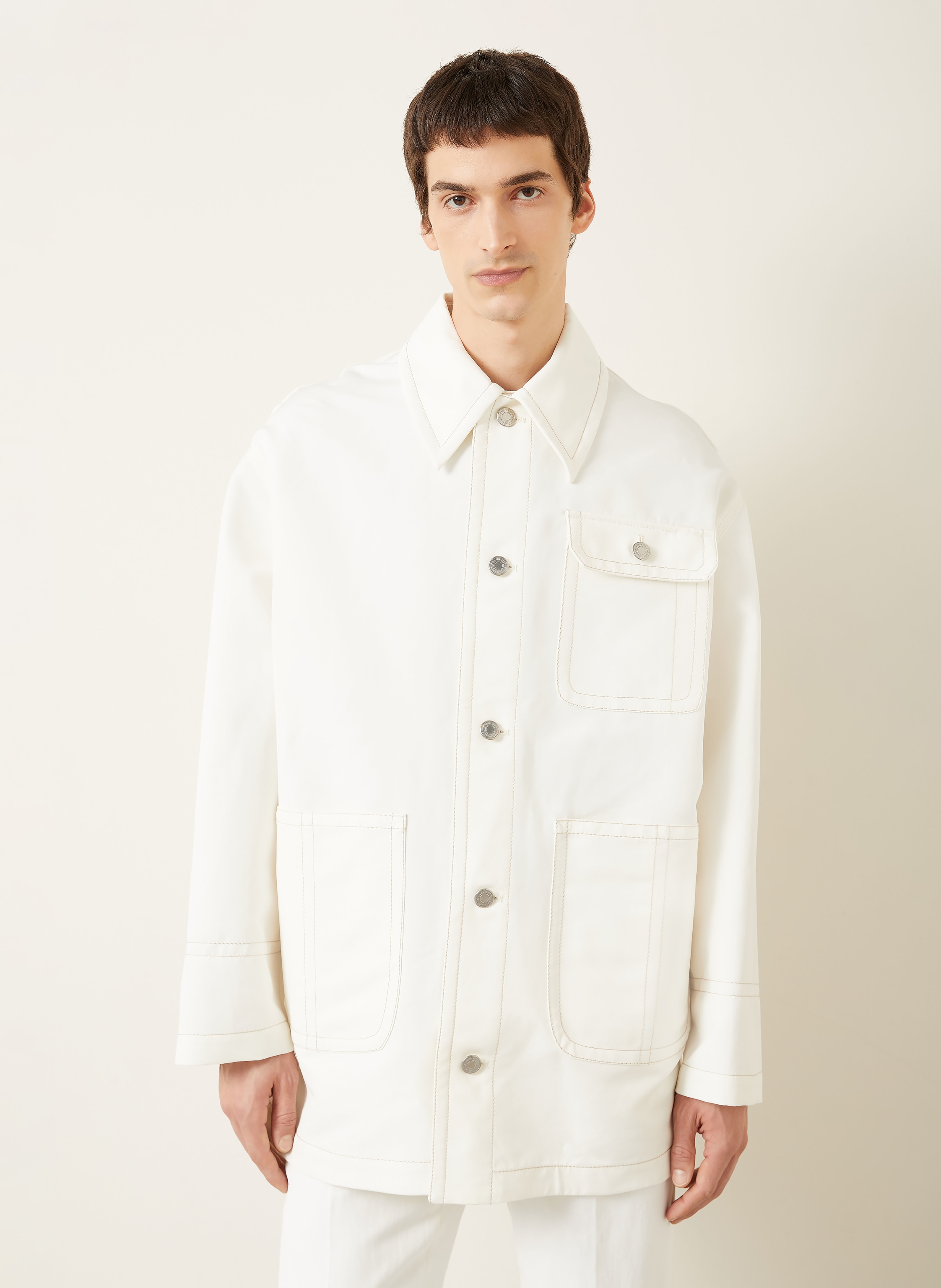 Thumbnail - Ami Paris Overjacket weiss