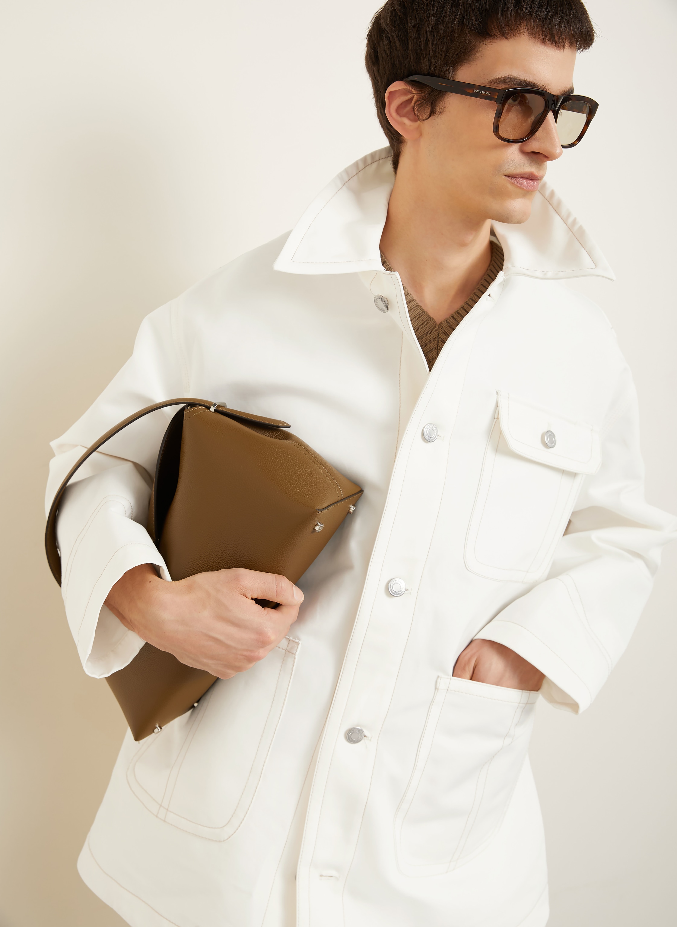 Thumbnail - Ami Paris Overjacket weiss