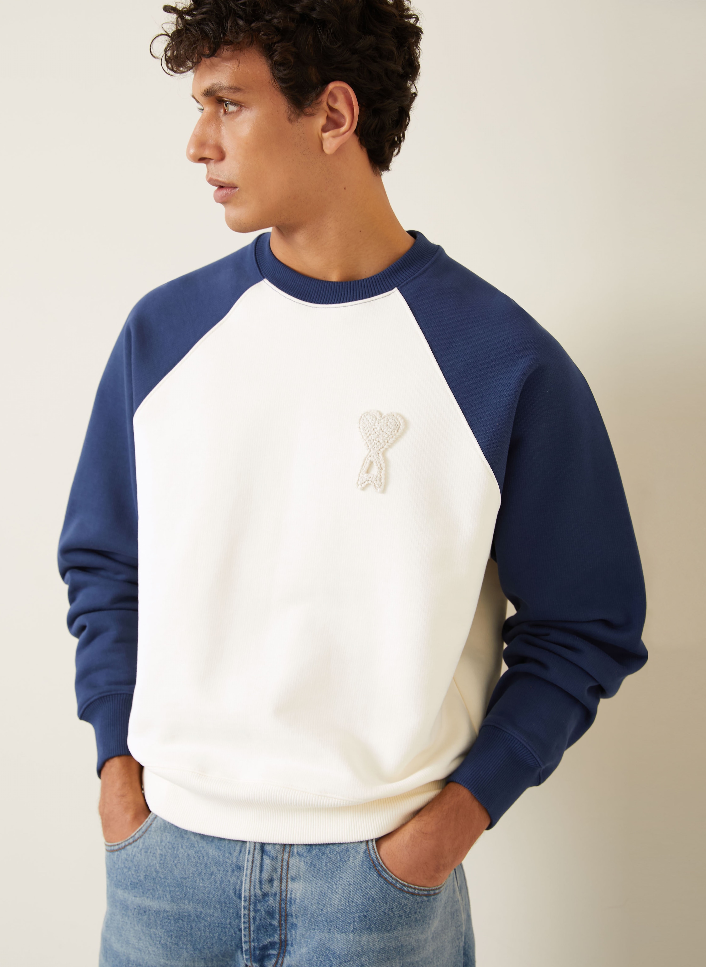 Thumbnail - Ami Paris Sweatshirt weiss