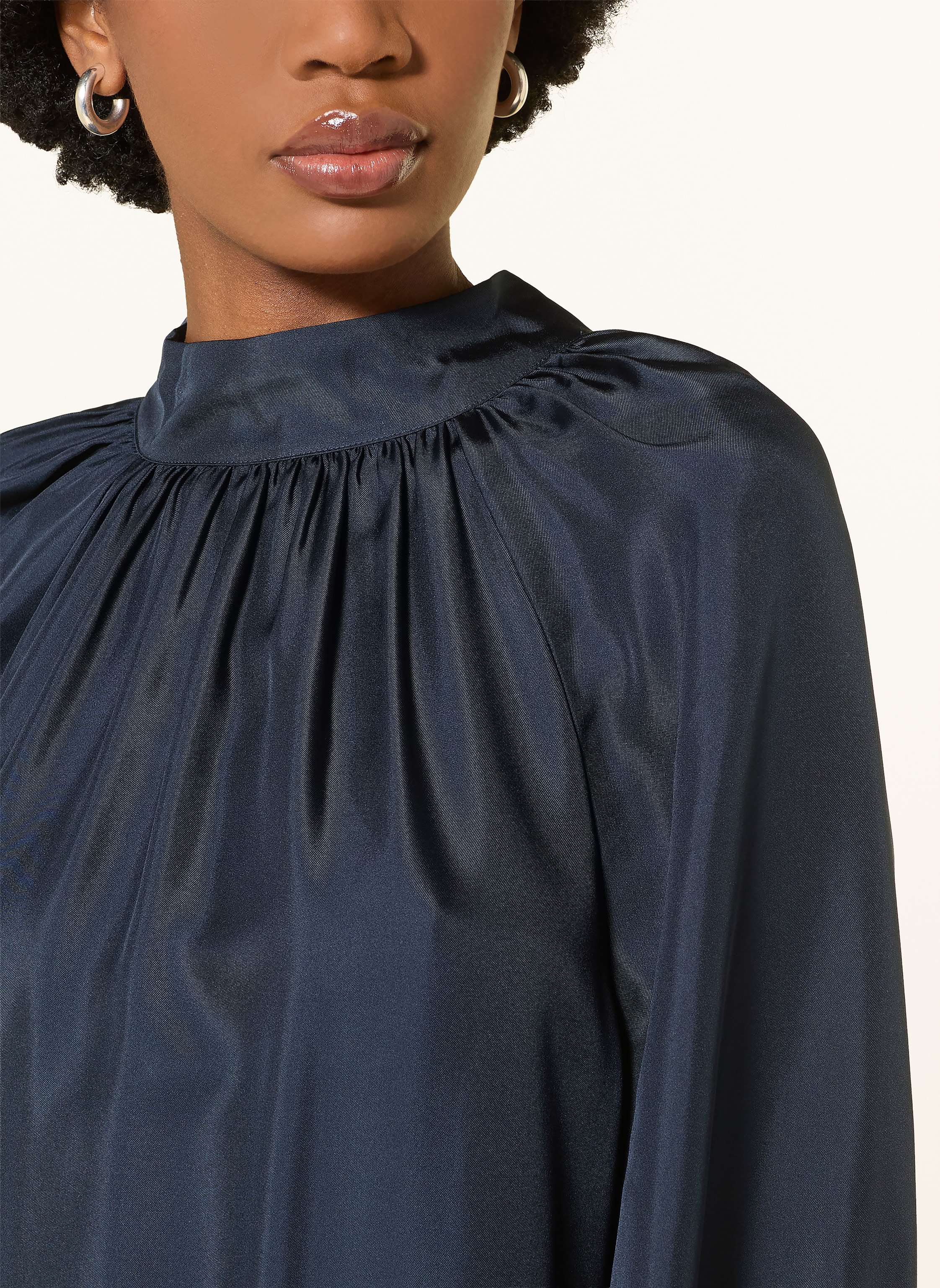 Thumbnail - Alcidia Da Veiga Seidenkleid blau