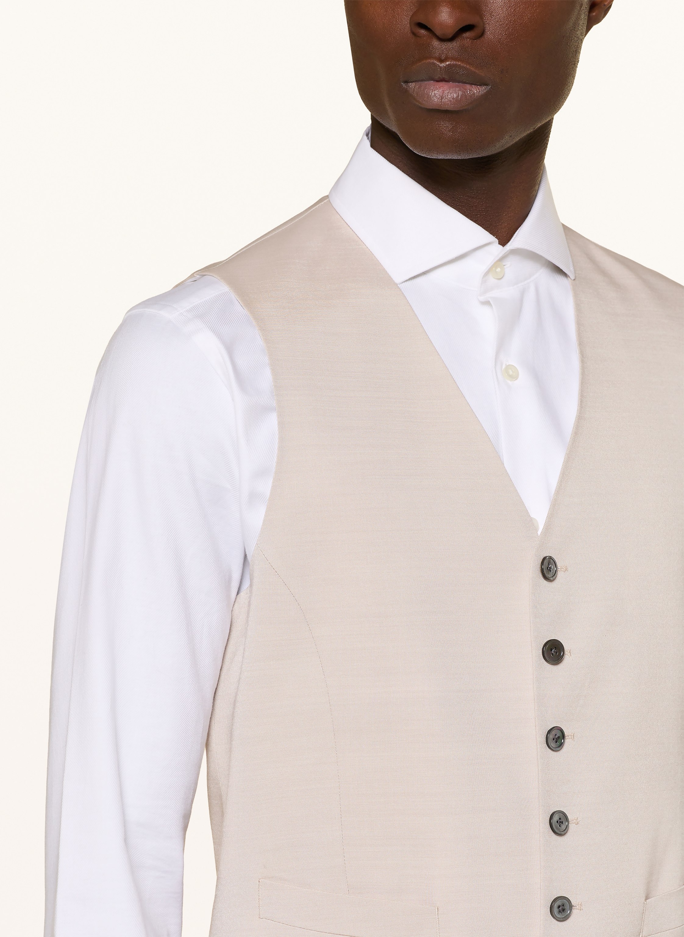 Thumbnail - Joop! Anzugweste Weazer Regular Fit beige