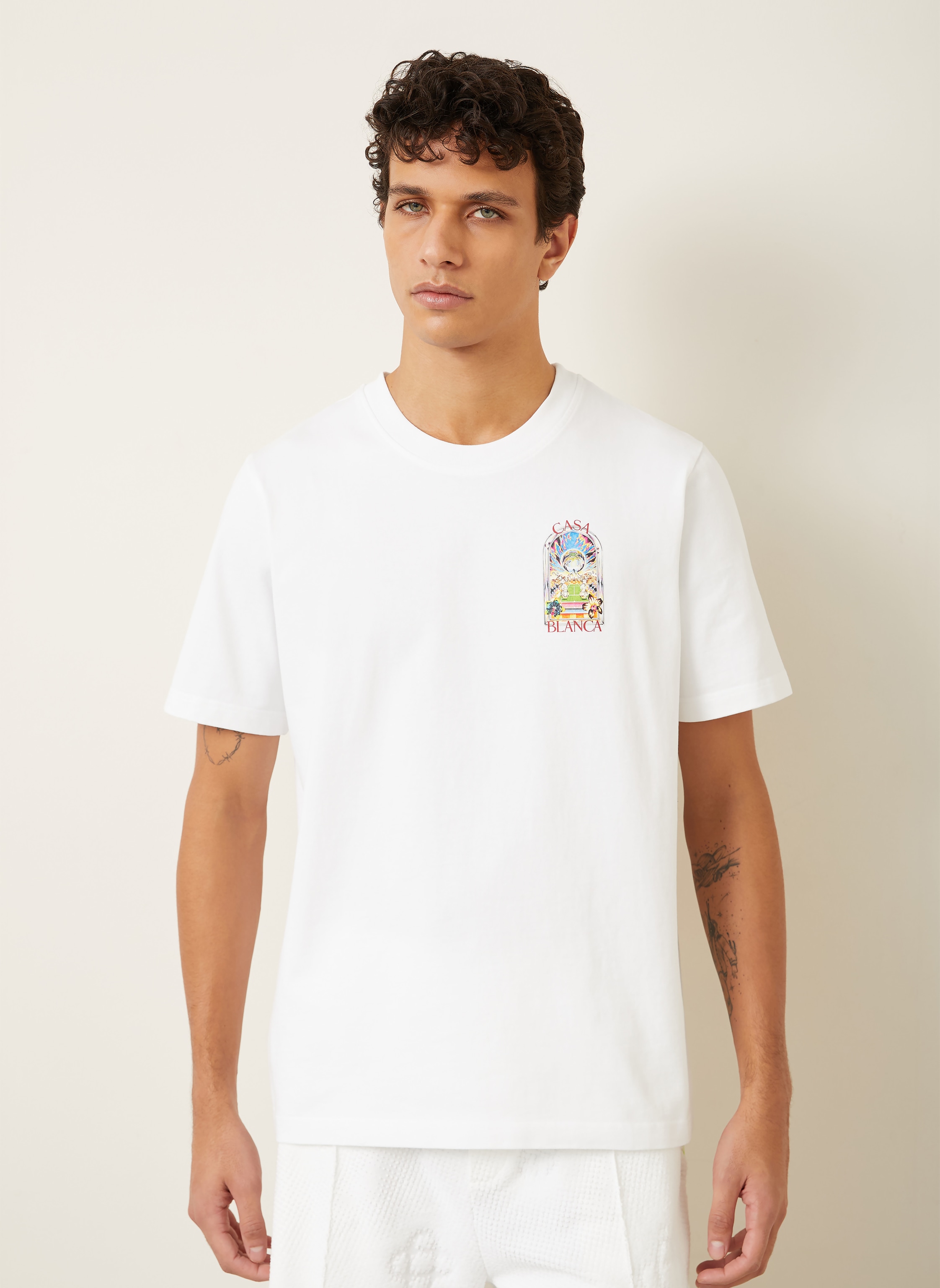 Thumbnail - Casablanca T-Shirt weiss