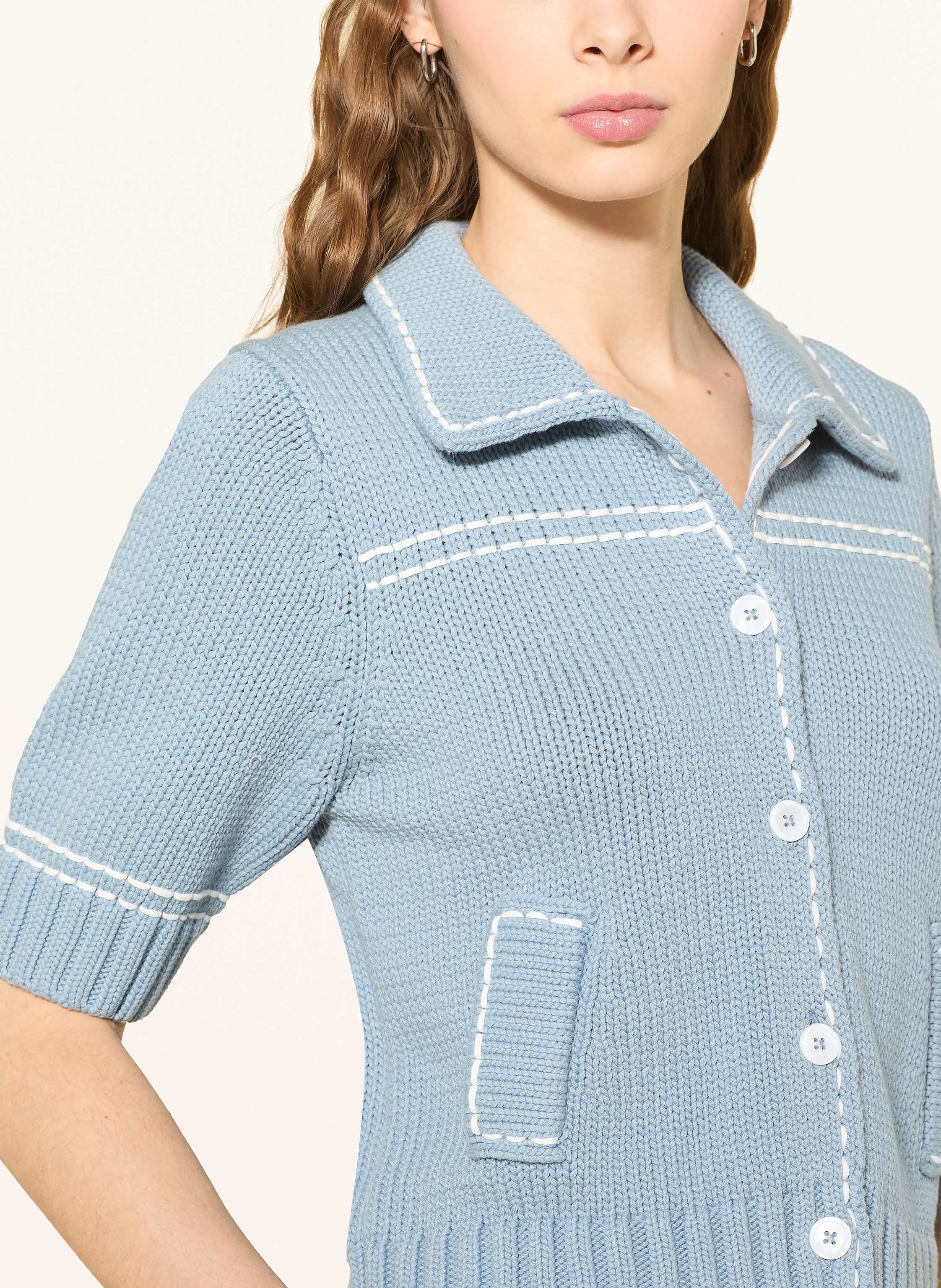 Thumbnail - Repeat Strickjacke blau