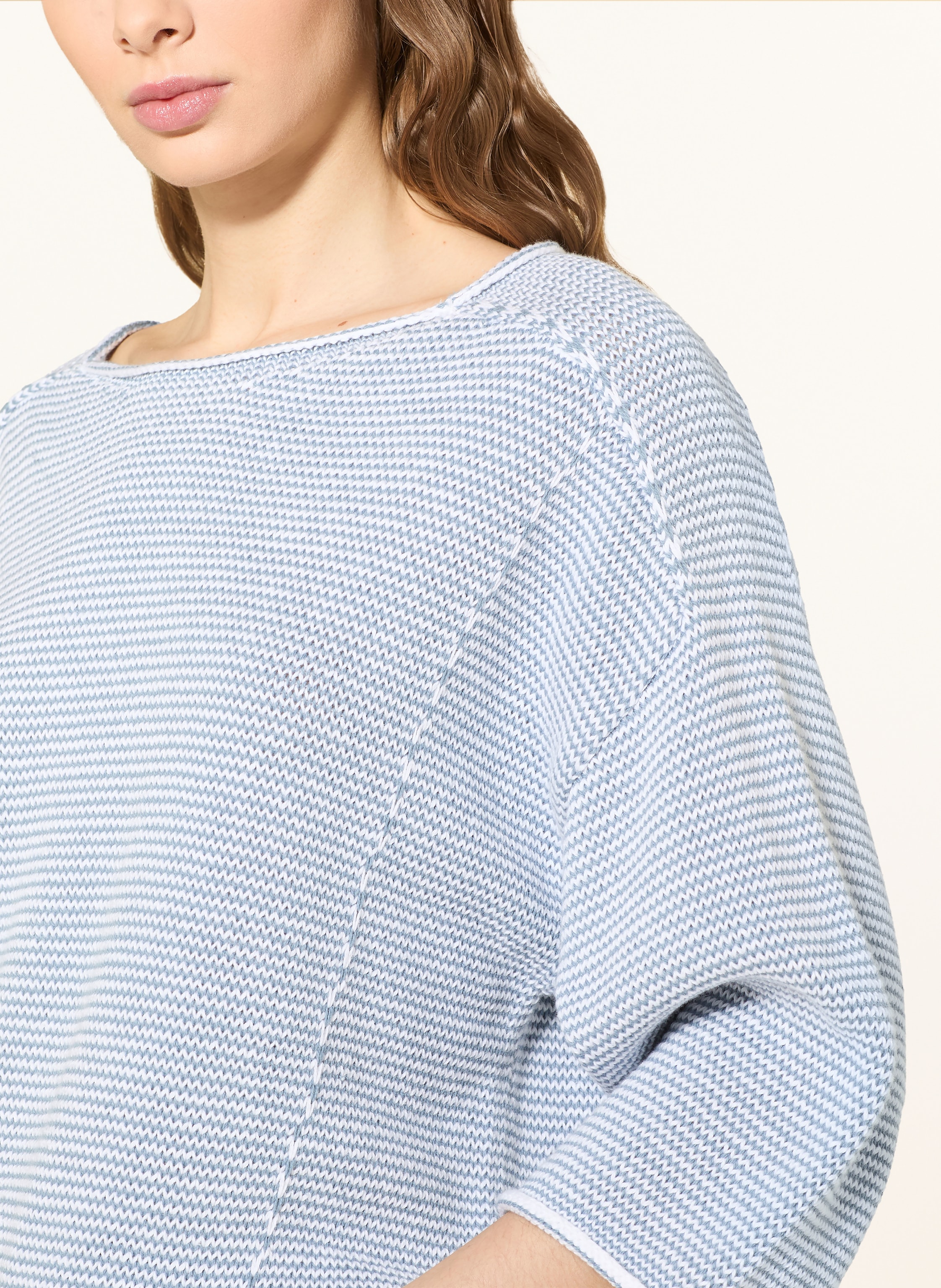 Thumbnail - Repeat Pullover Mit 3/4-Arm blau