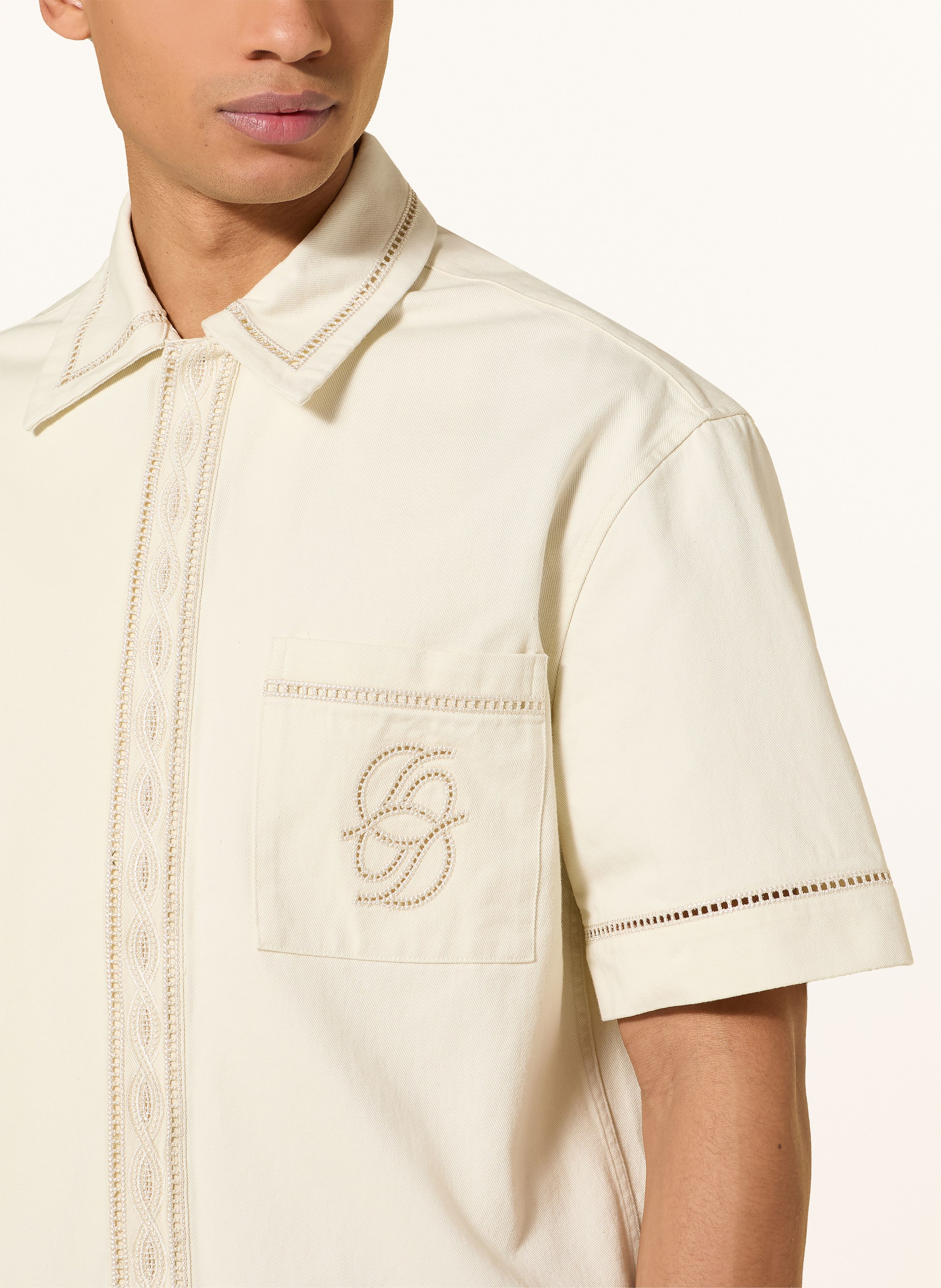 Thumbnail - Drôle De Monsieur Overshirt beige