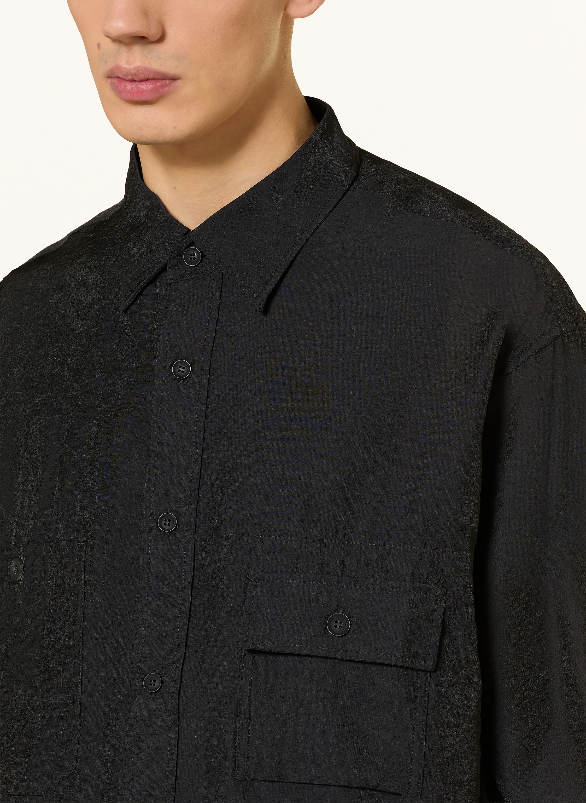 Thumbnail - Y-3 Hemd Comfort Fit schwarz