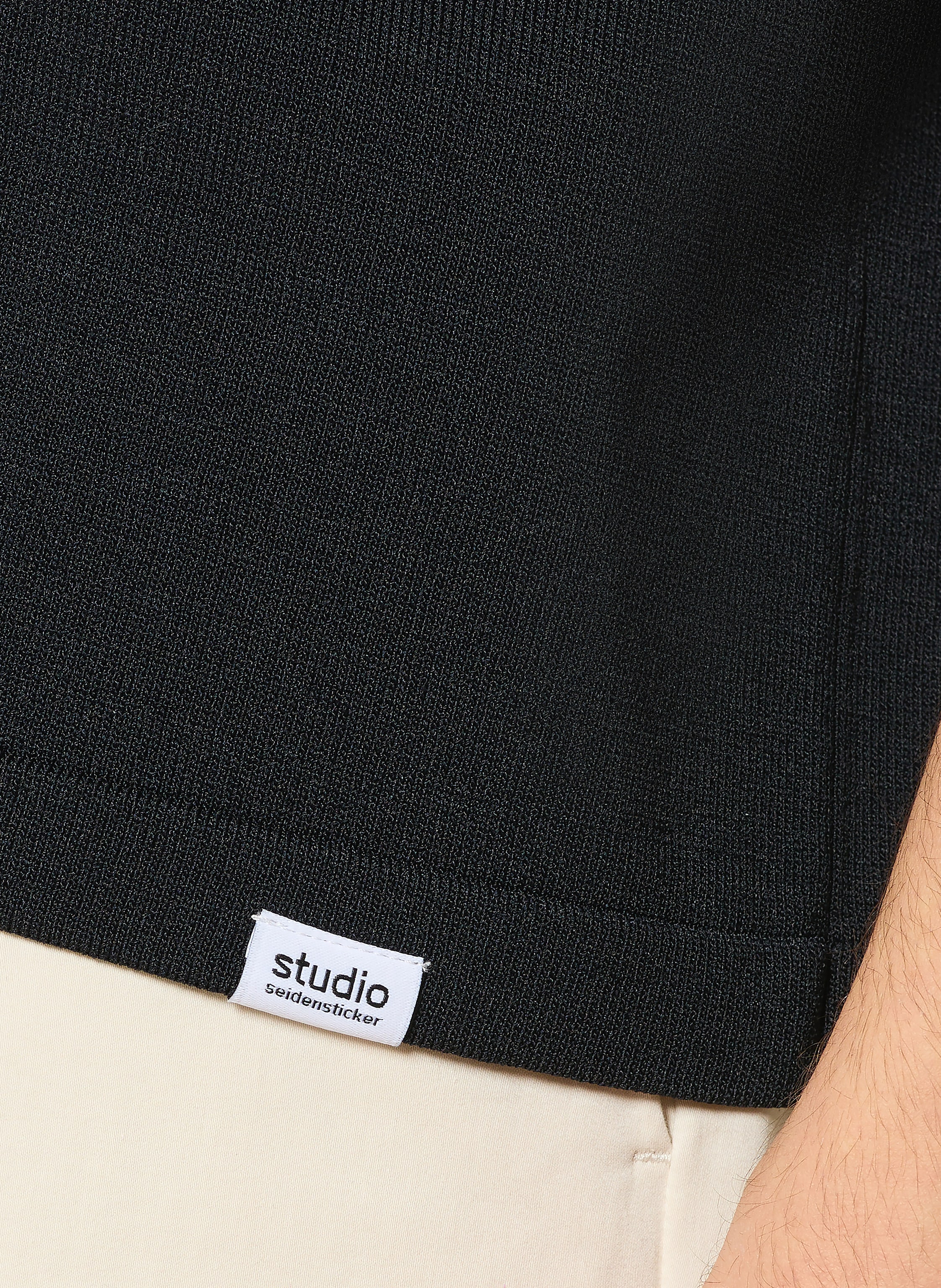 Thumbnail - Studio Seidensticker Strickhemd Regular Fit schwarz