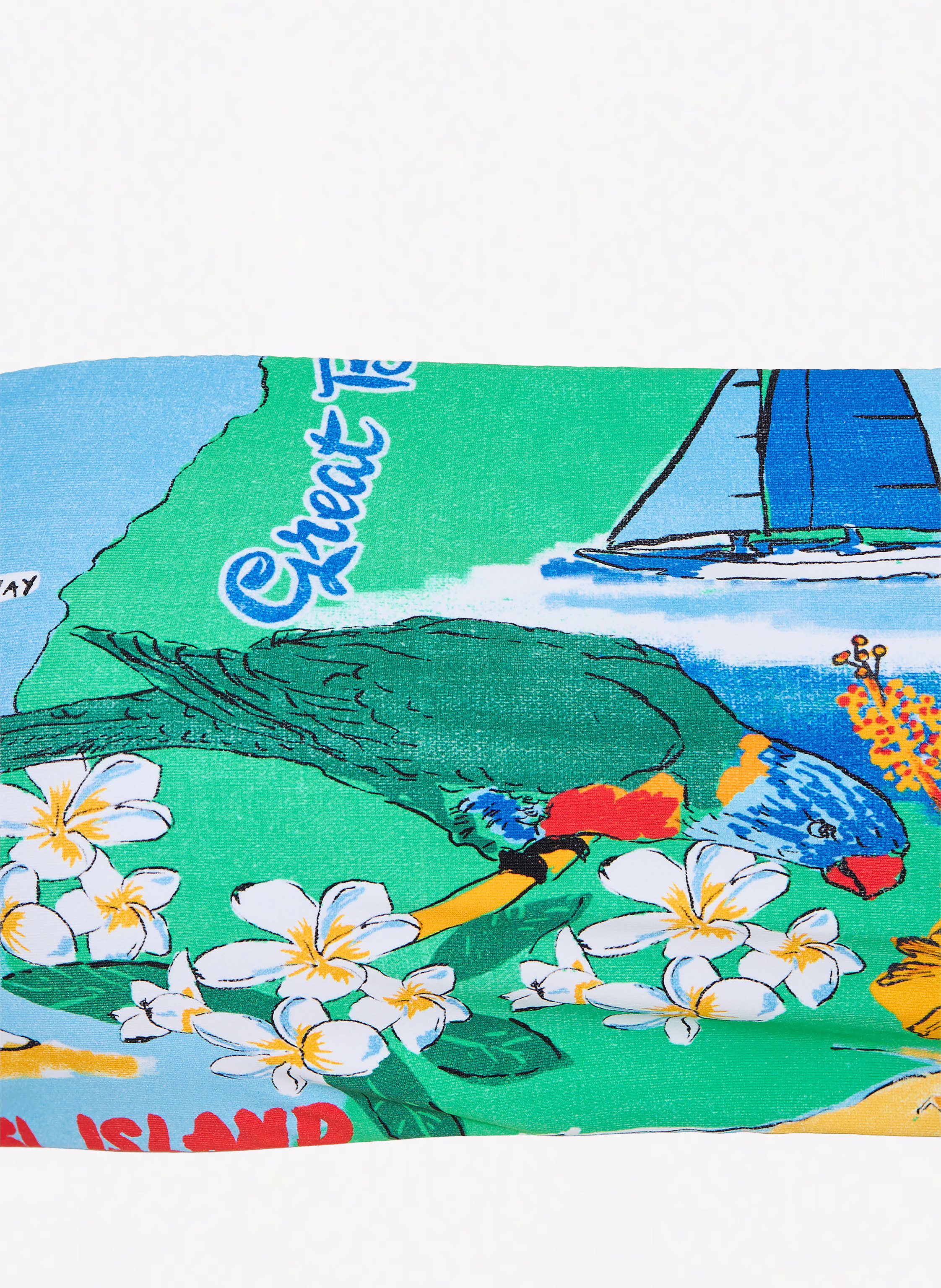 Thumbnail - Seafolly Bandeau-Bikini-Top Viva Vacation blau