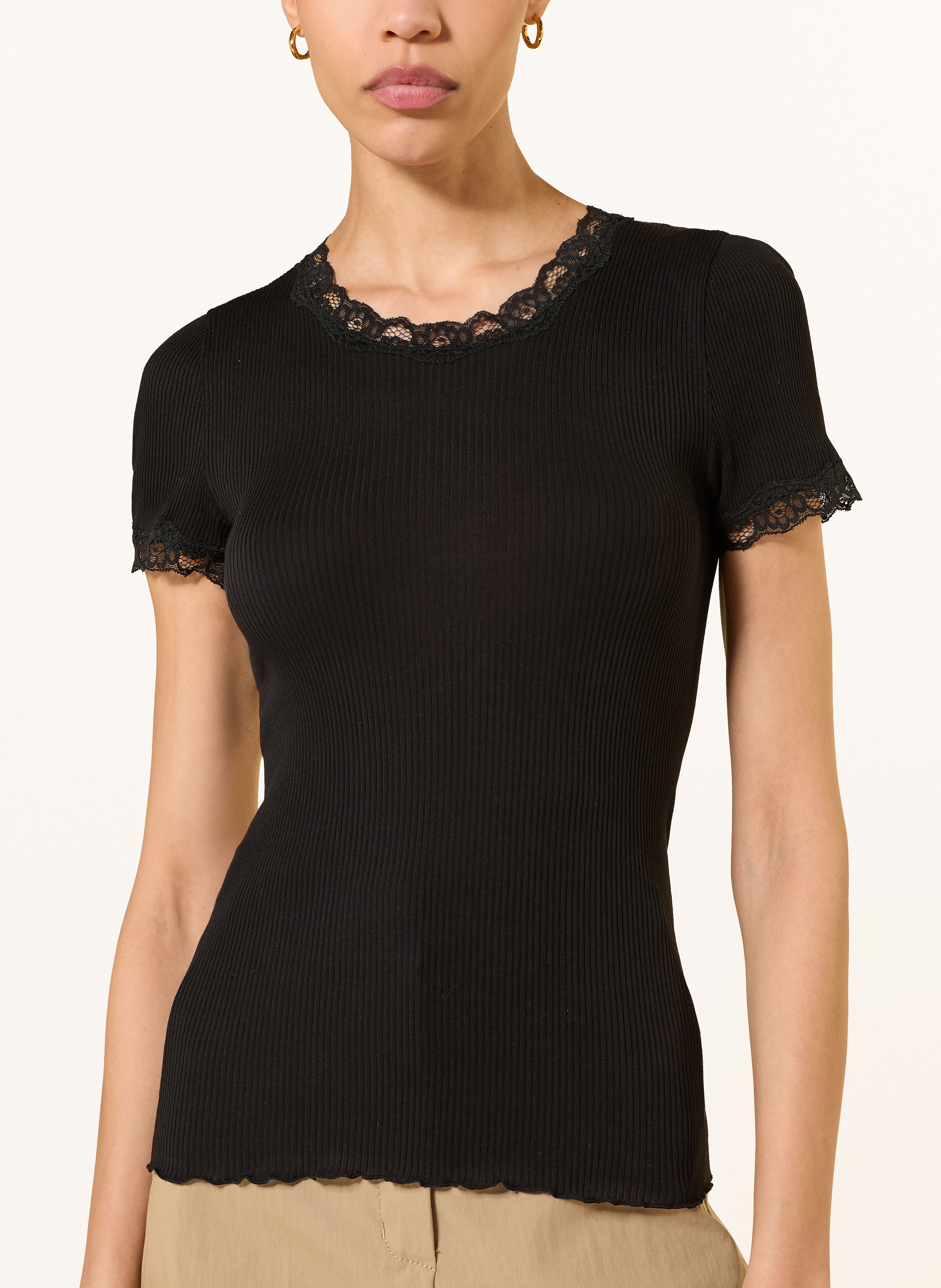 Thumbnail - Rosemunde T-Shirt Rmwbalta Mit Spitze schwarz