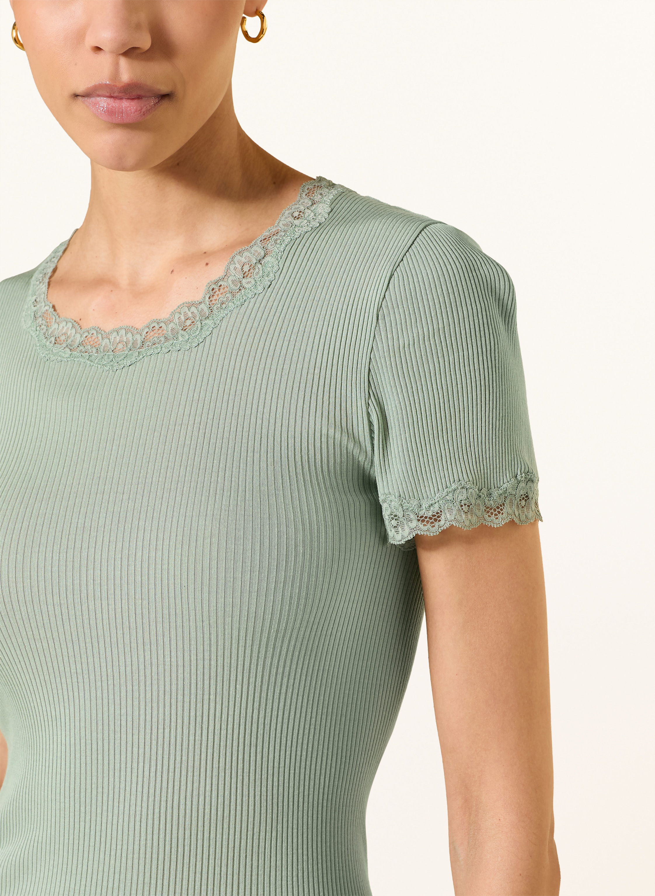 Thumbnail - Rosemunde T-Shirt Rmwbalta Mit Spitze gruen