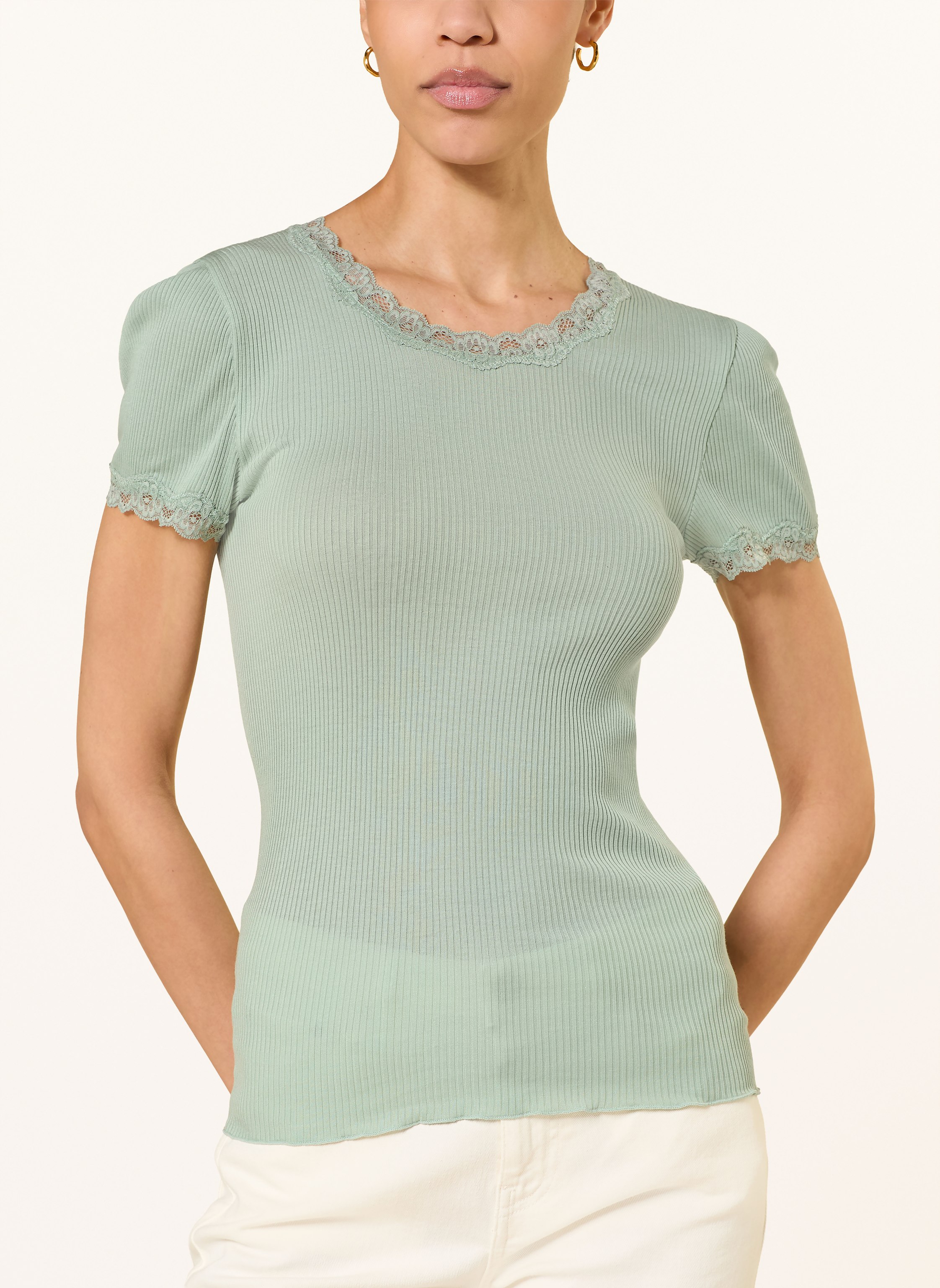 Thumbnail - Rosemunde T-Shirt Rmwbalta Mit Spitze gruen