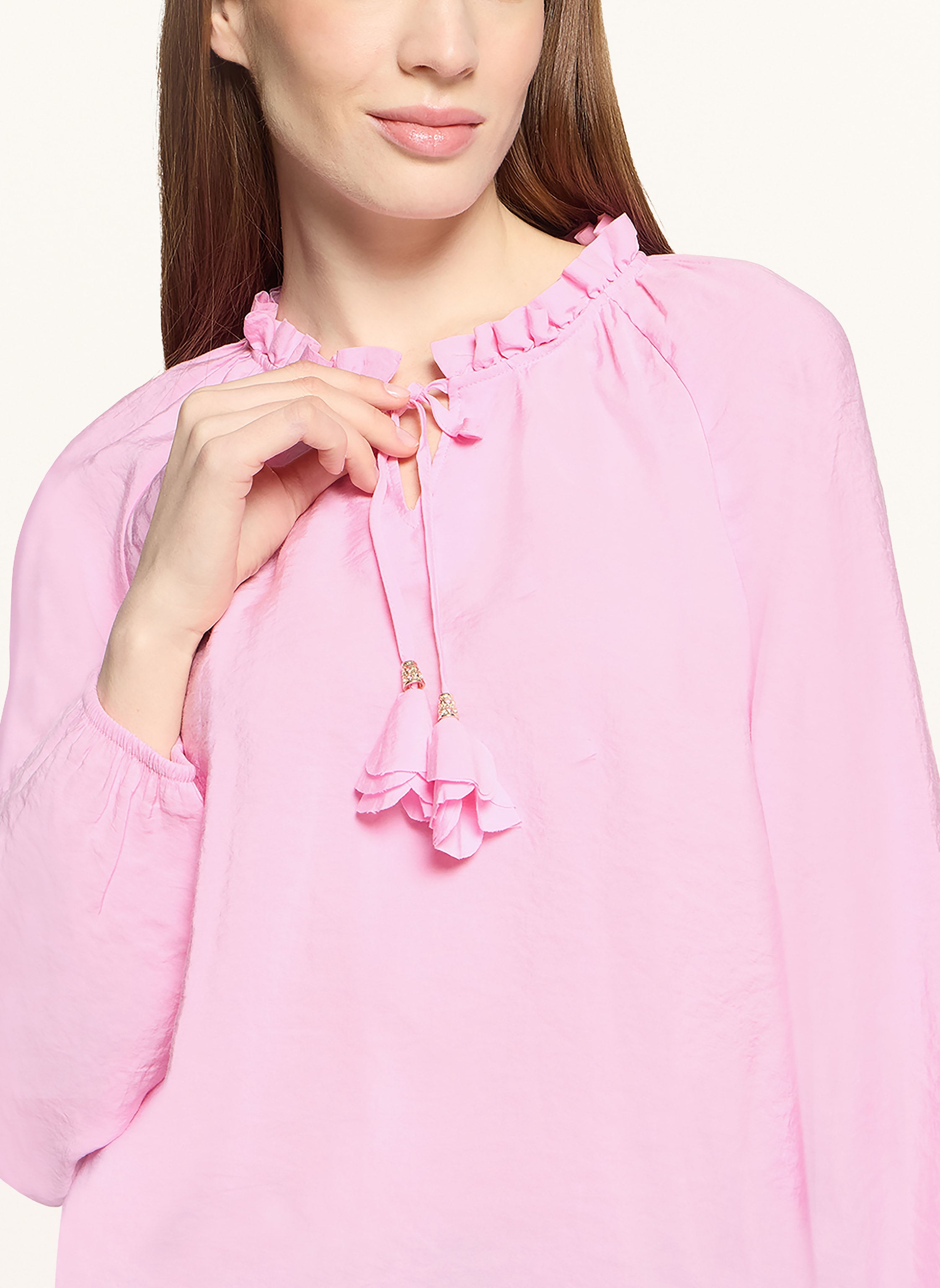 Thumbnail - Cartoon Blusenshirt Mit Rüschen pink