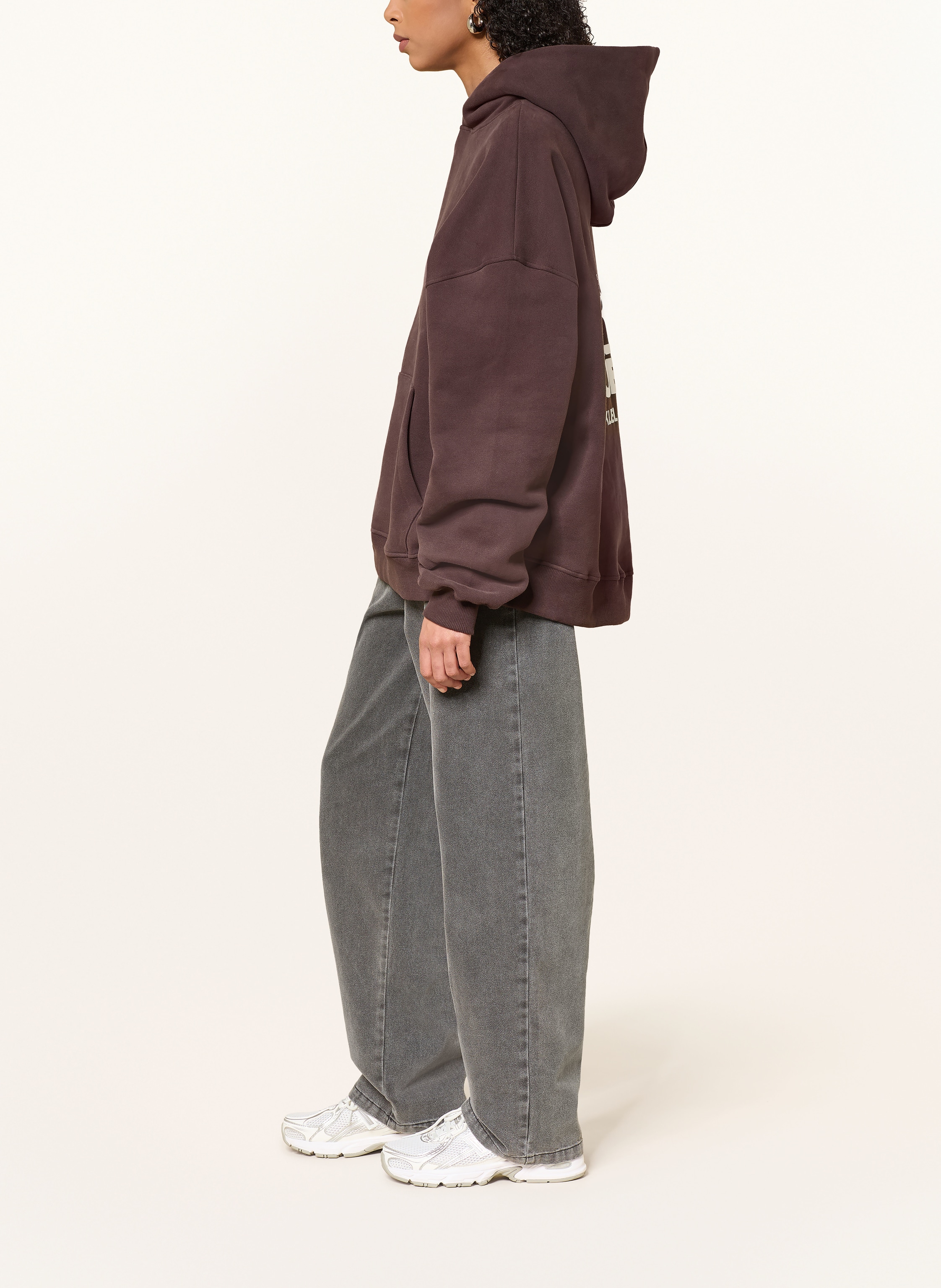 Thumbnail - Karo Kauer Oversized-Hoodie braun