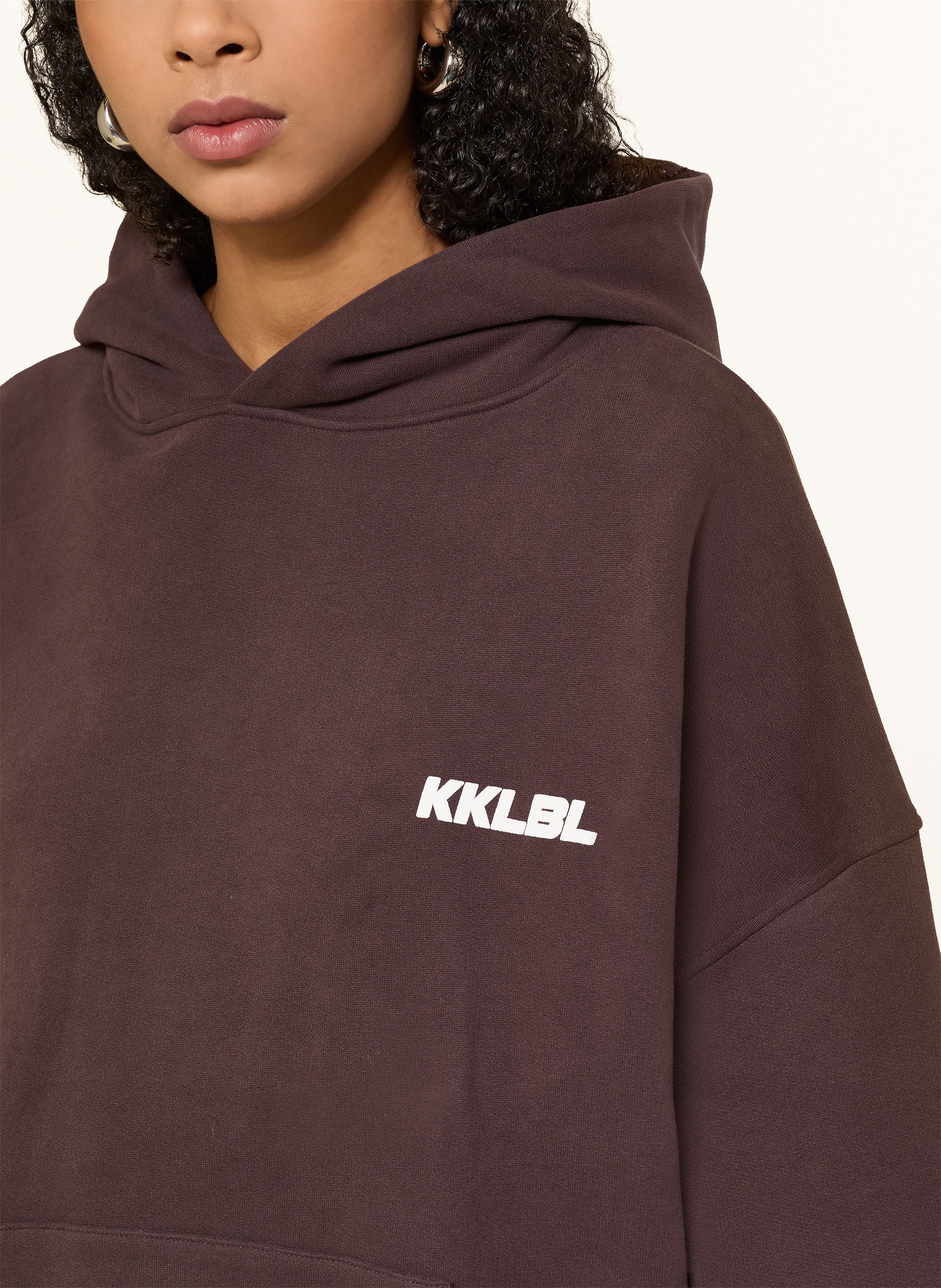 Thumbnail - Karo Kauer Oversized-Hoodie braun