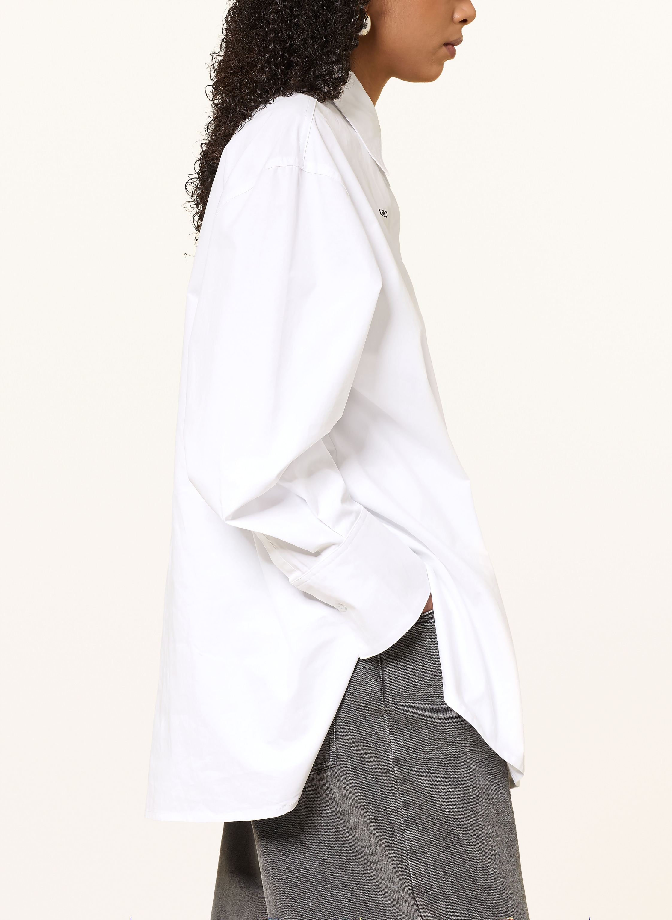 Thumbnail - Karo Kauer Oversized-Hemdbluse weiss