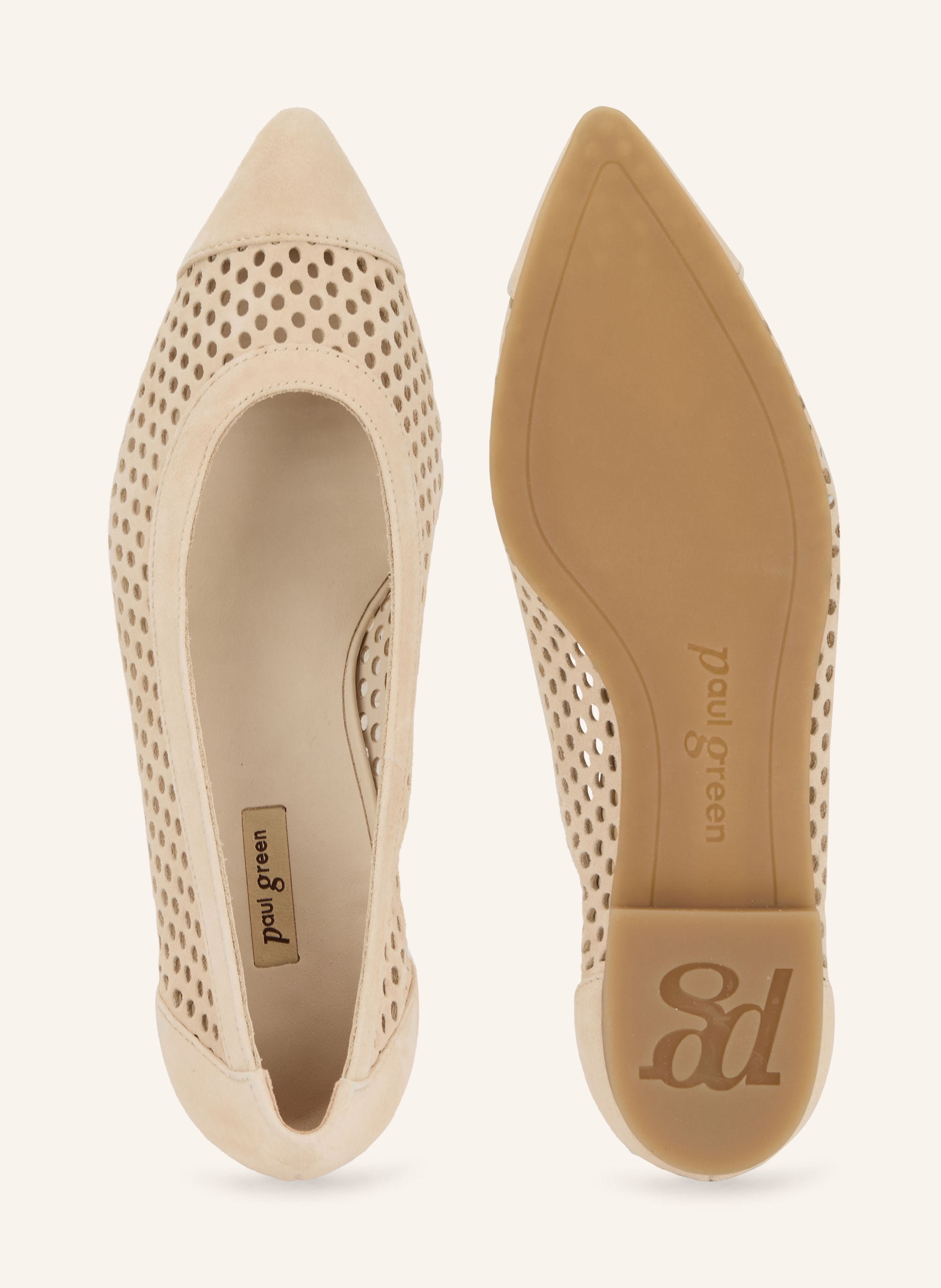Thumbnail - Paul Green Ballerinas beige