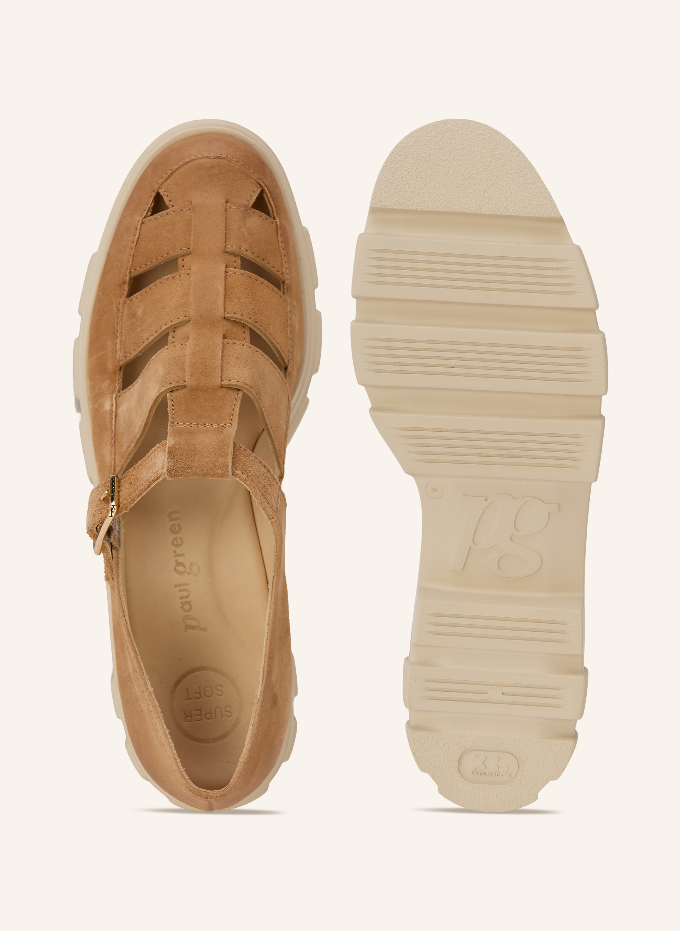 Thumbnail - Paul Green Plateau-Sandalen Dakar braun